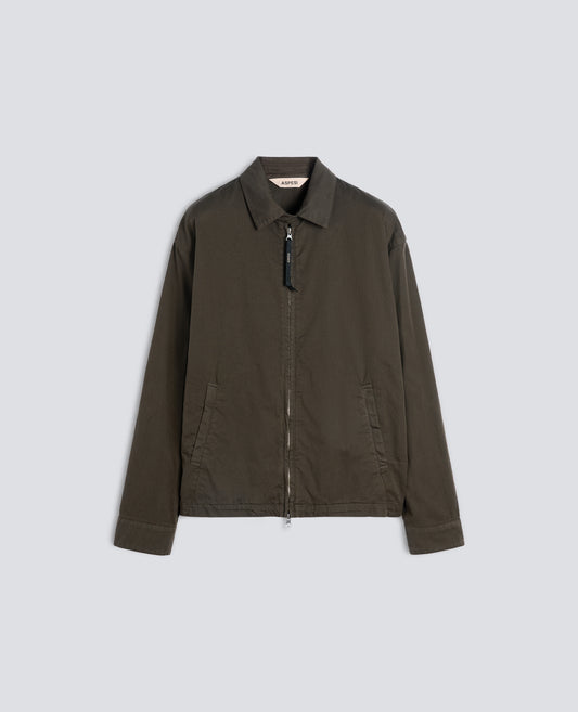 VESTE LAUREL EN GABARDINE DE COTON - VERT - ASPESI