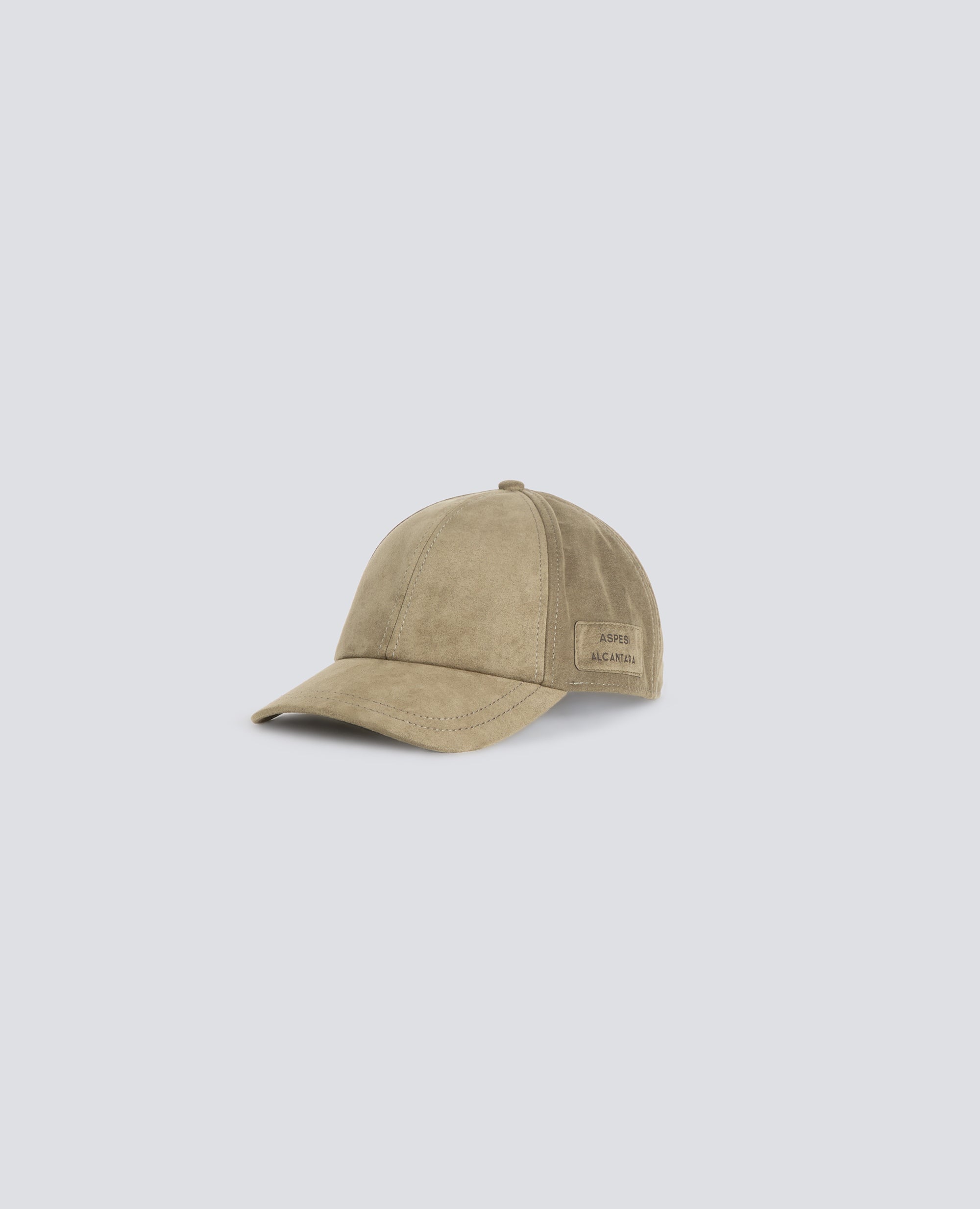CAPPELLO IN ALCANTARA® CON VISIERA - VERDE - ASPESI