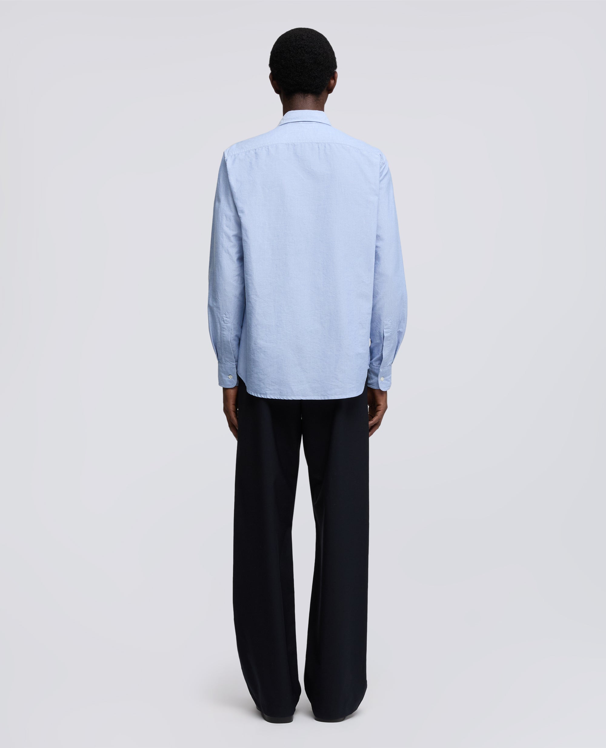CAMISA DE TRABAJO DE ALGODON JAPONES CHAMBRAY - AZZURRO - ASPESI