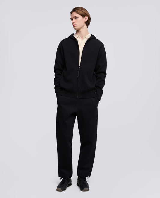 PANTALONE IN SCUBA DI COTONE POLY TECH - NERO - ASPESI