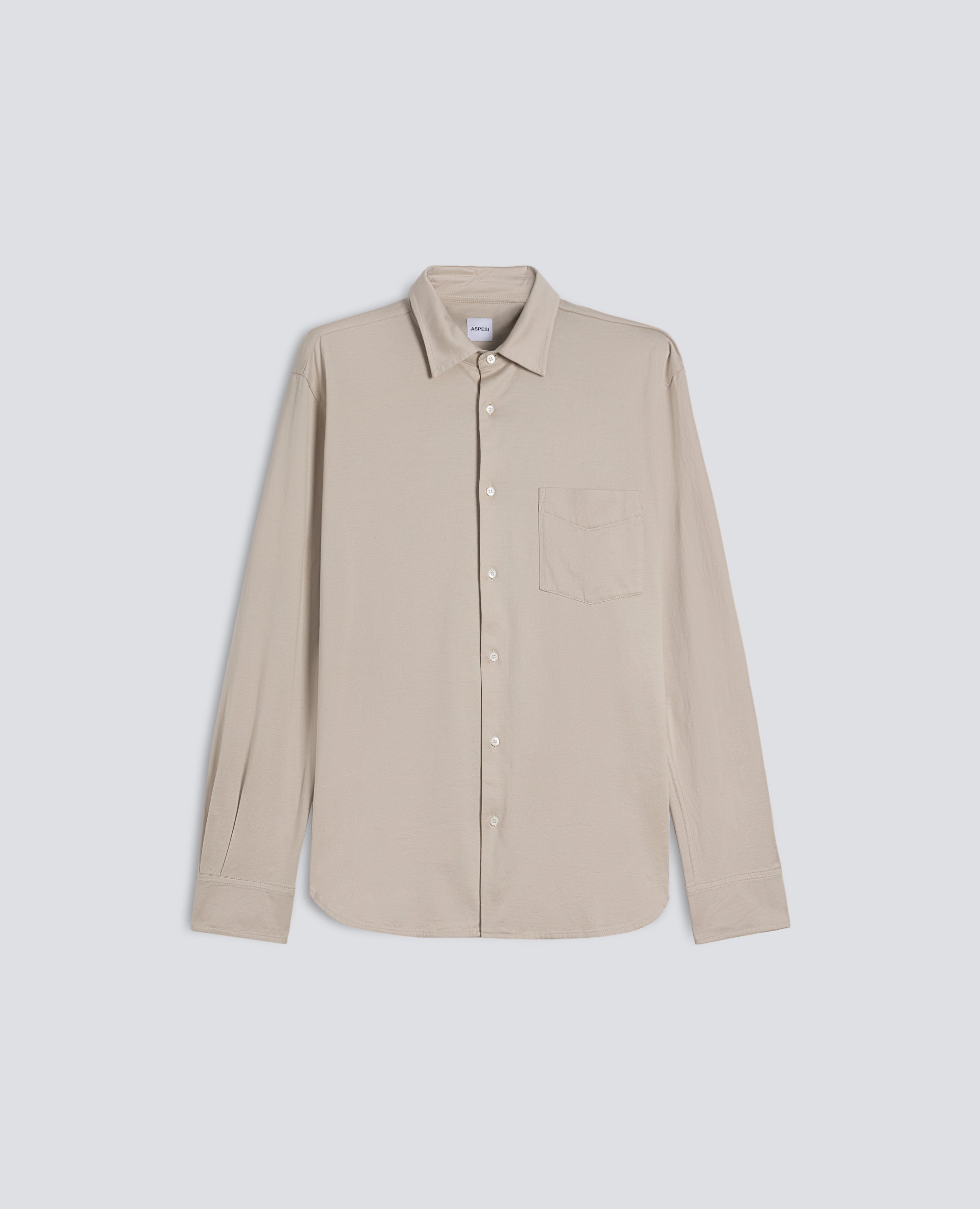 CAMISETA DE ALGODON - BEIGE - ASPESI