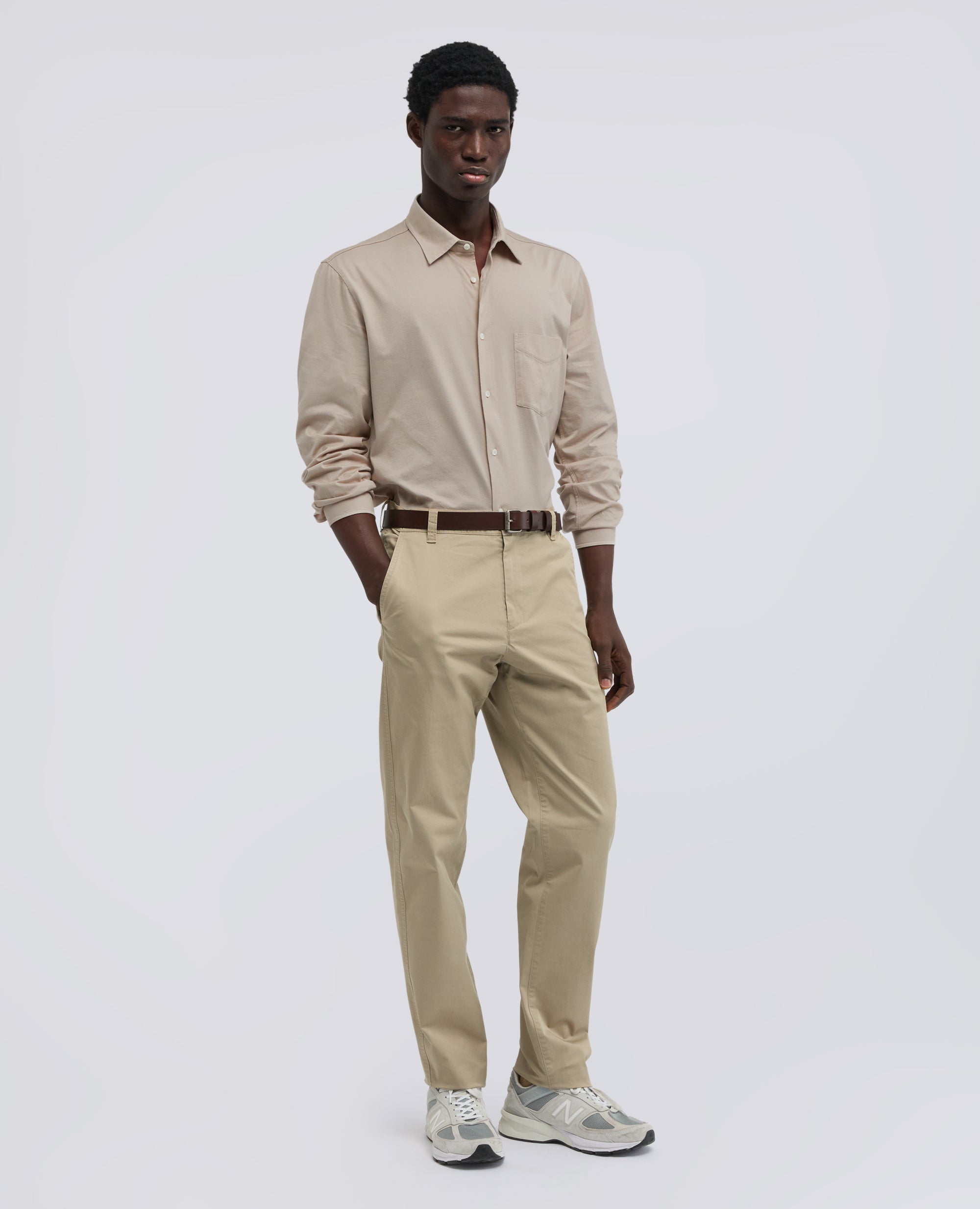 CAMISETA DE ALGODON - BEIGE - ASPESI