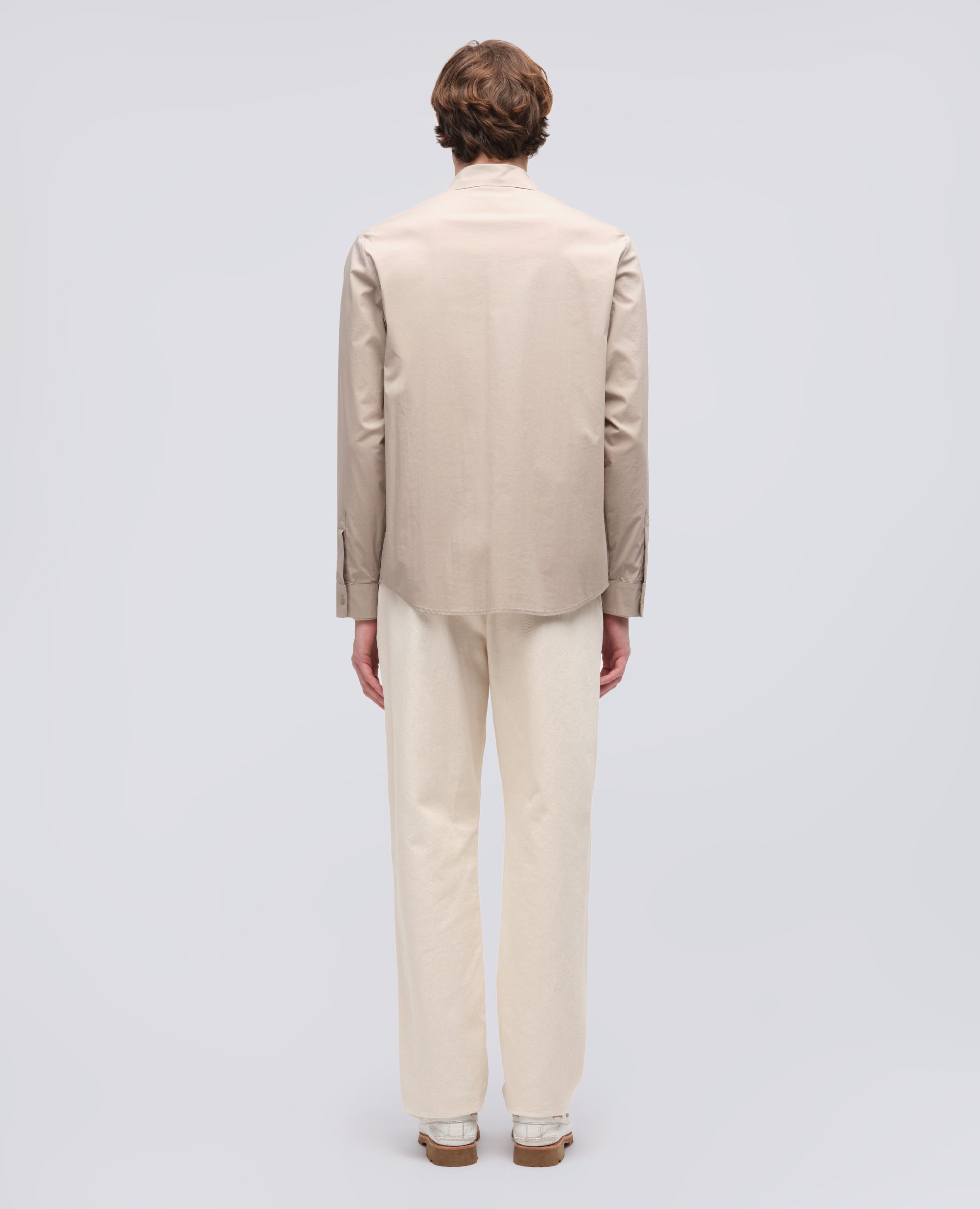 CAMICIA IN POPELINE COTONE-NYLON STRETCH - BEIGE - ASPESI