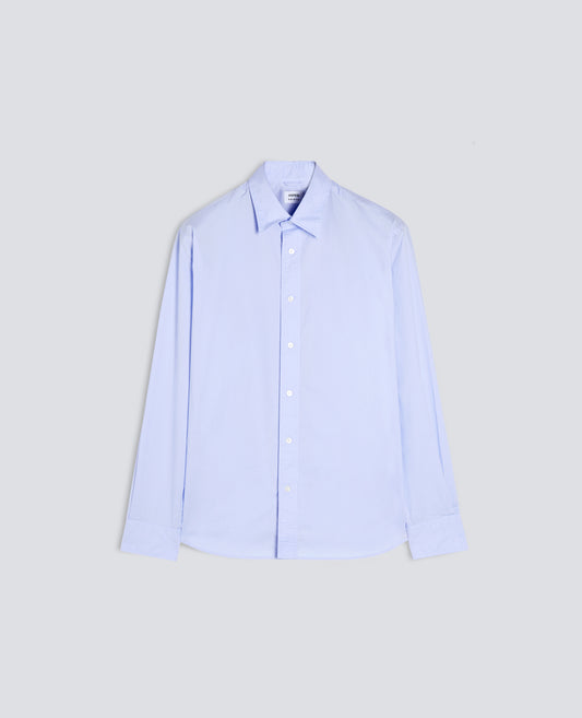 CAMICIA FRED IN POPELINE DI COTONE - AZZURRO - ASPESI
