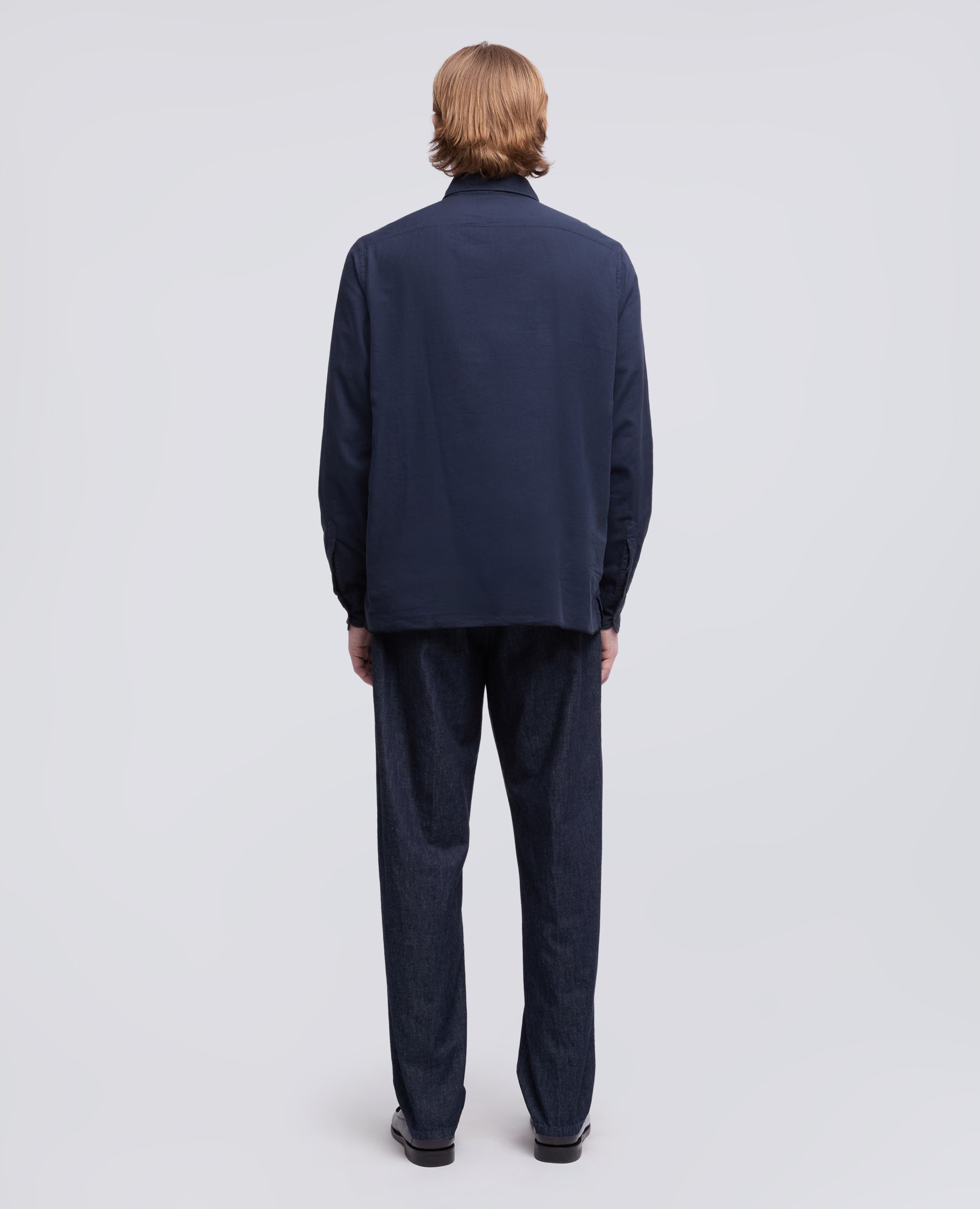 CAMISA DOBLE EN VOILE DE ALGODON - BLU - ASPESI