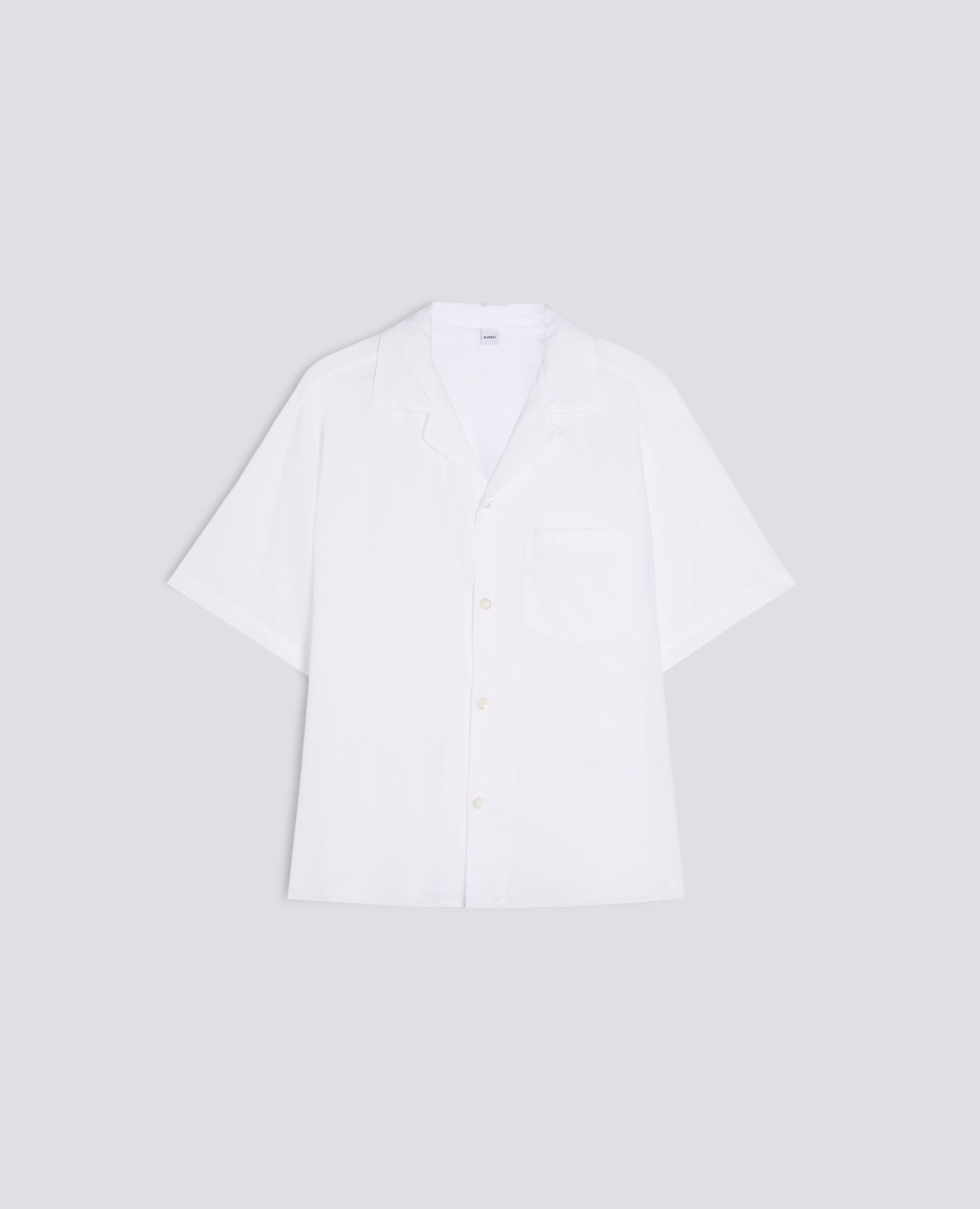 CAMISA DE BOLOS EN VOILE DE ALGODON - BIANCO - ASPESI