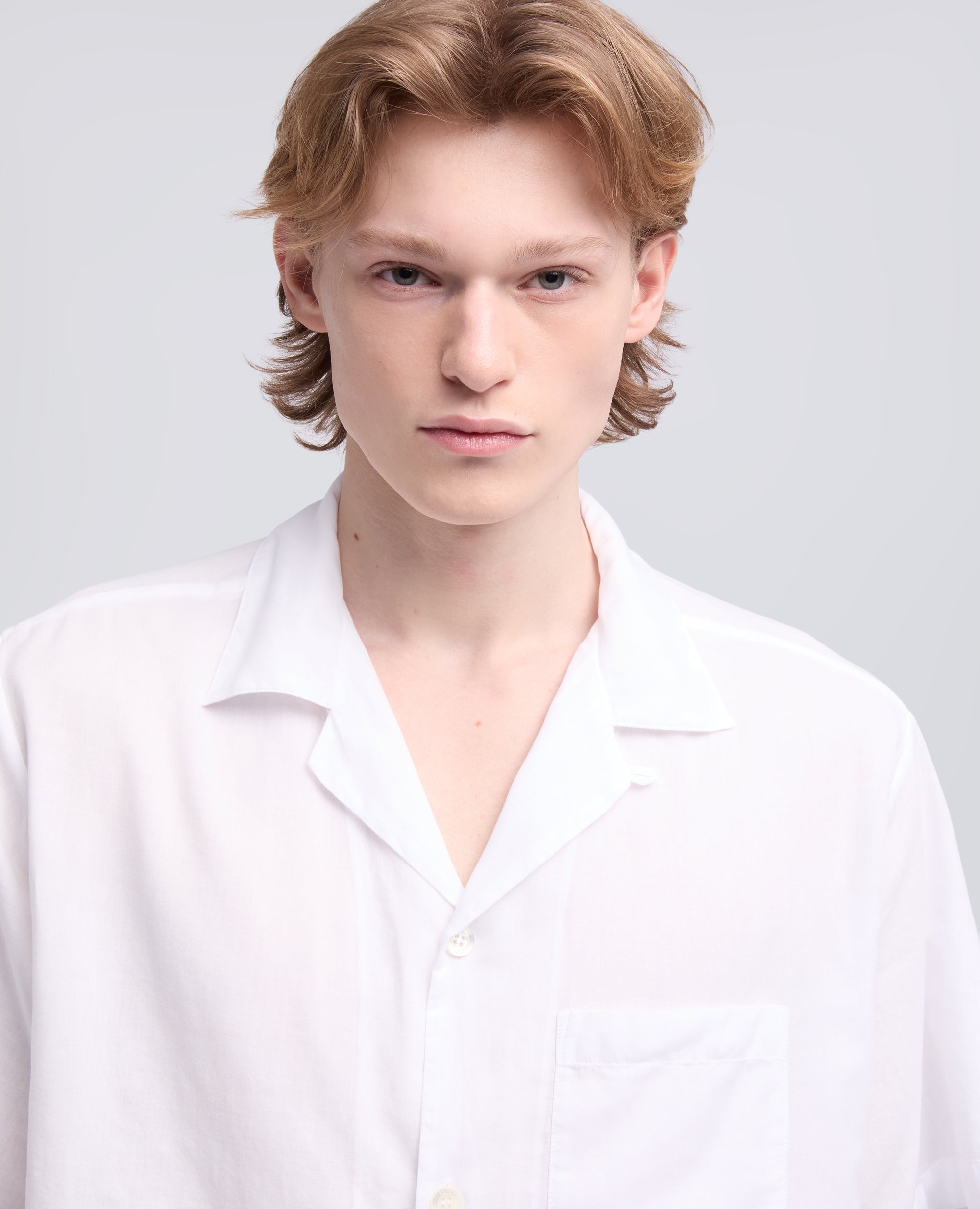 CAMISA DE BOLOS EN VOILE DE ALGODON - BIANCO - ASPESI
