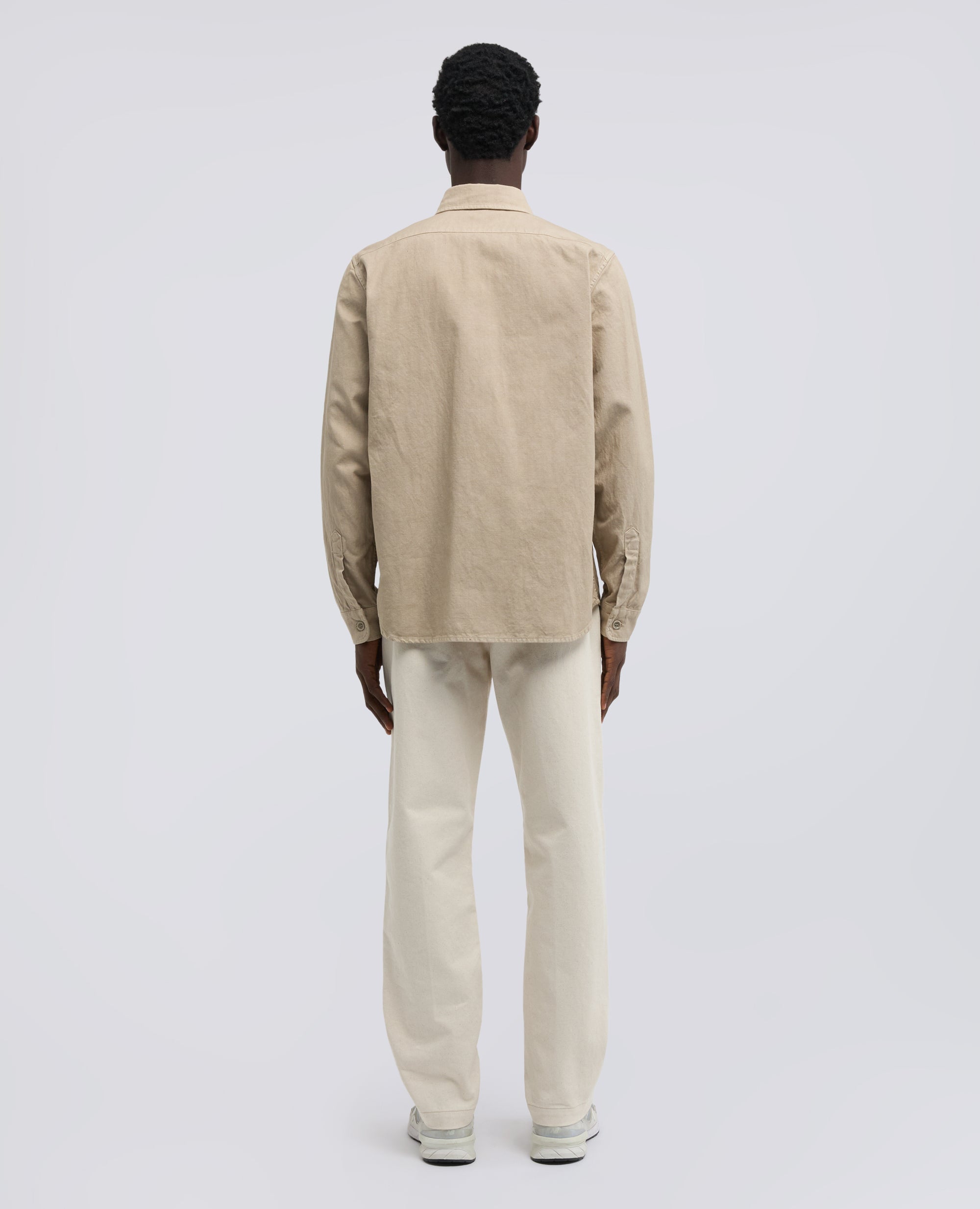 NUTZHEMD AUS BAUMWOLLIN GABARDINE - BEIGE - ASPESI