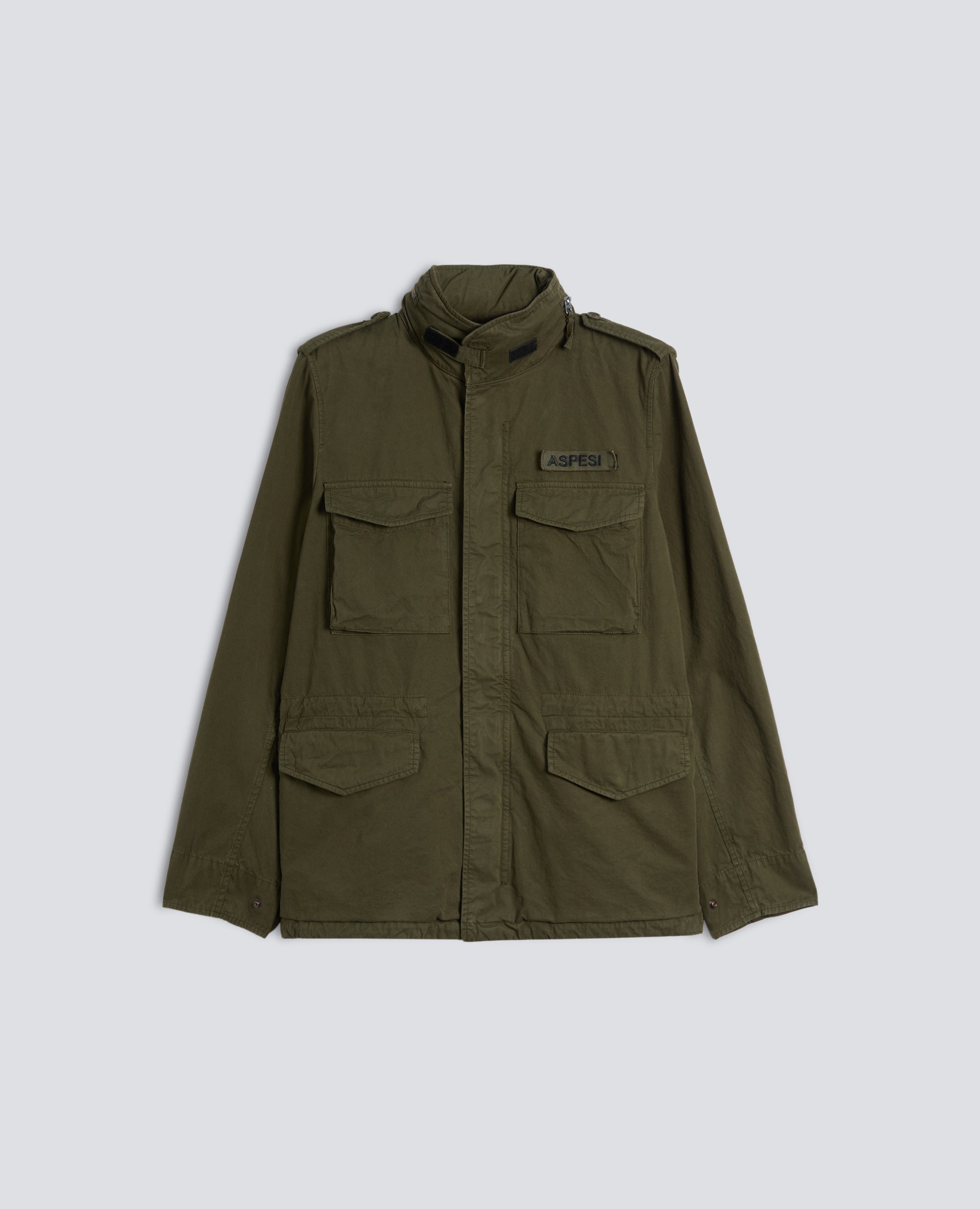 GIUBBOTTO MINI FIELD VENTO IN GABARDINA - VERDE - ASPESI
