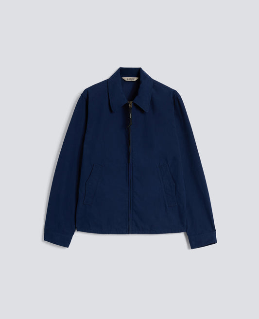 CHAQUETA DE LONA TENIDA A PIEZAS - BLU - ASPESI