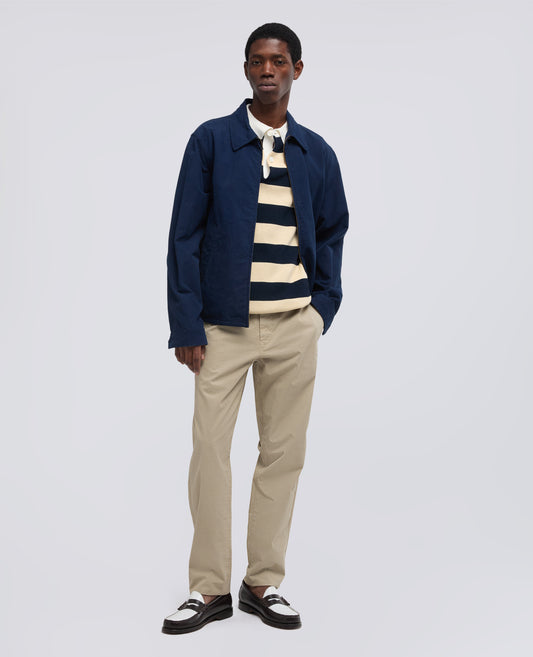 CHAQUETA DE LONA TENIDA A PIEZAS - BLU - ASPESI