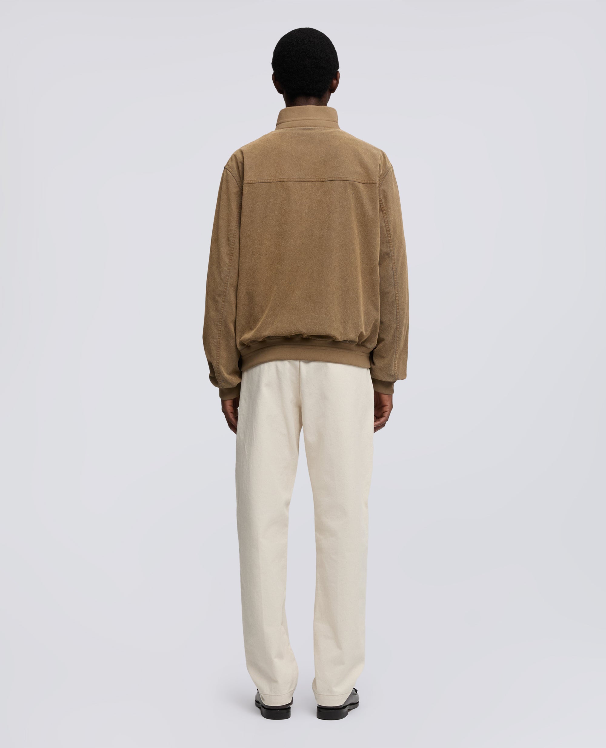 GIUBBOTTO IN CHAMBRAY FLOCCATO - BEIGE - ASPESI