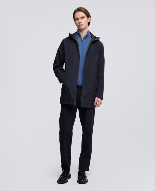 CHAQUETA REVERSIBLE DE SARGA DE ALGODON - BLU - ASPESI