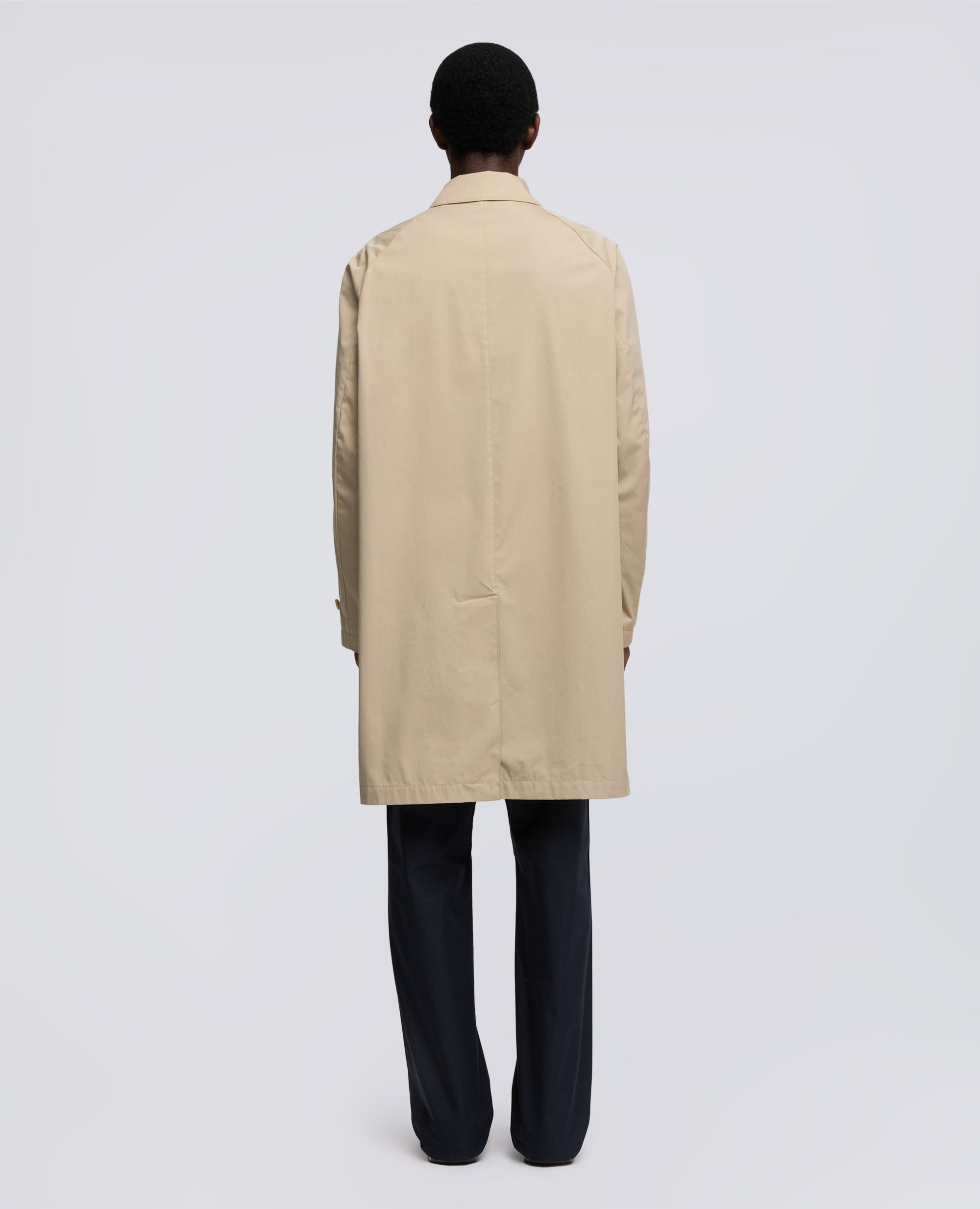 IMPERMEABLE DE SARGA DE ALGODON Y POLIAMIDA - BEIGE - ASPESI