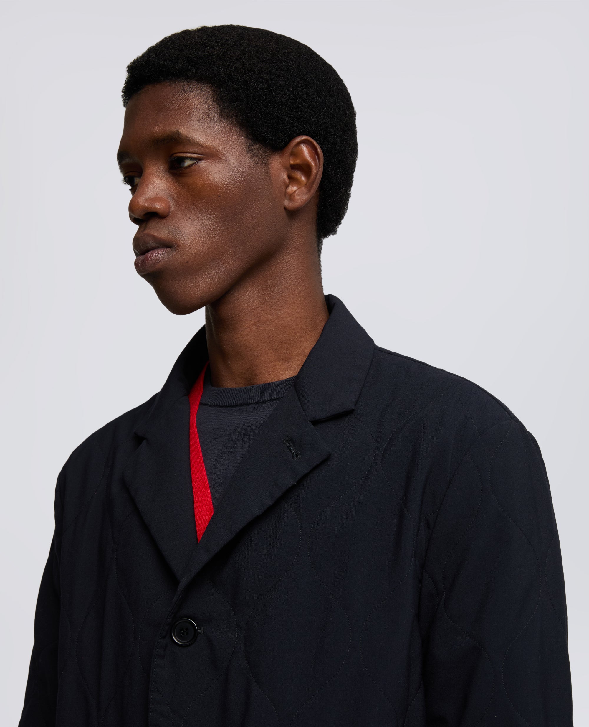 GEPOLSTERTE TECHNO-WOLLJACKE - BLU - ASPESI