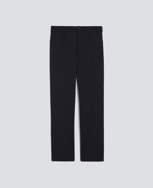 WOOL CANVAS TROUSERS - BLU - ASPESI