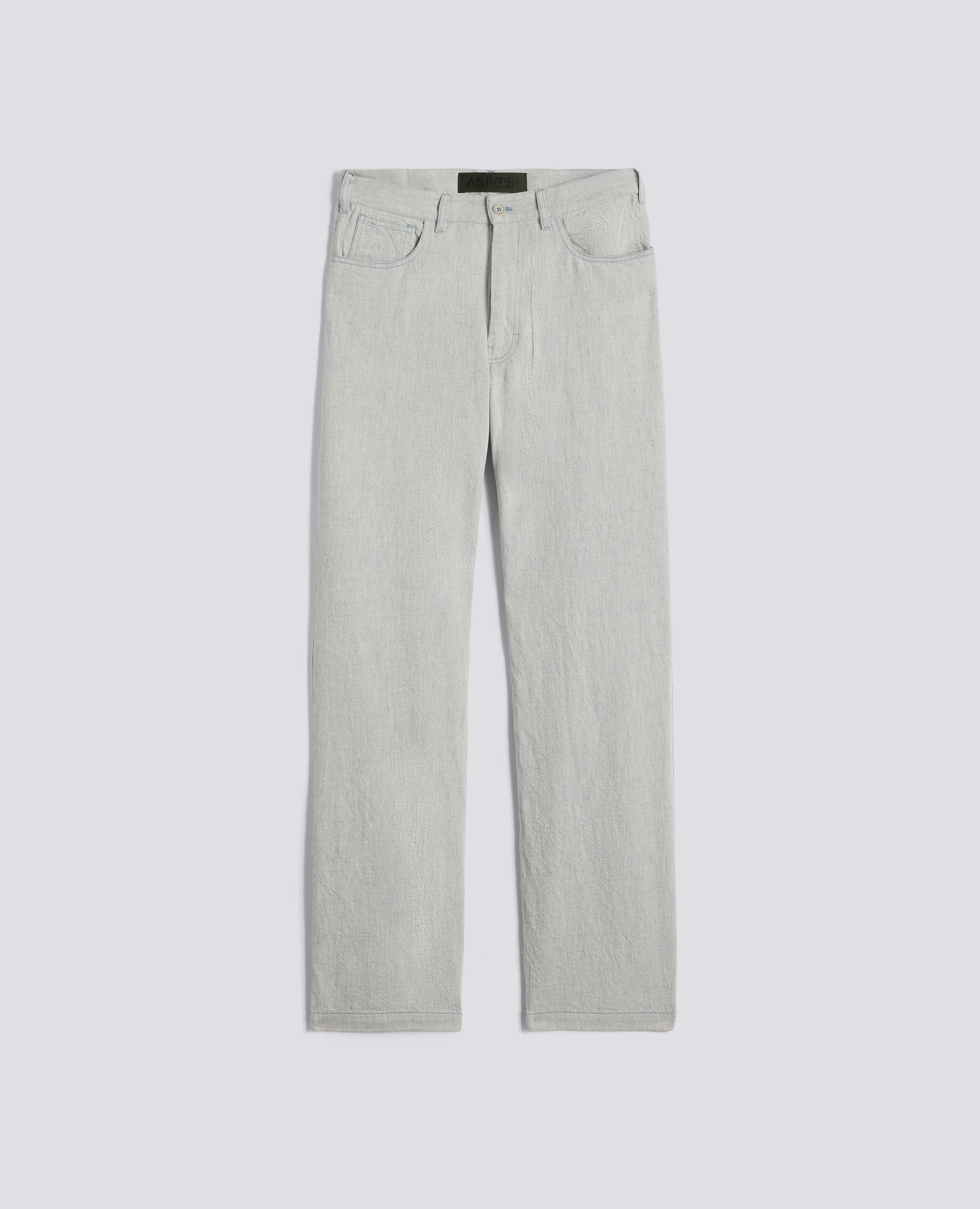PANTALONE IN DENIM DI COTONE - GRIGIO - ASPESI