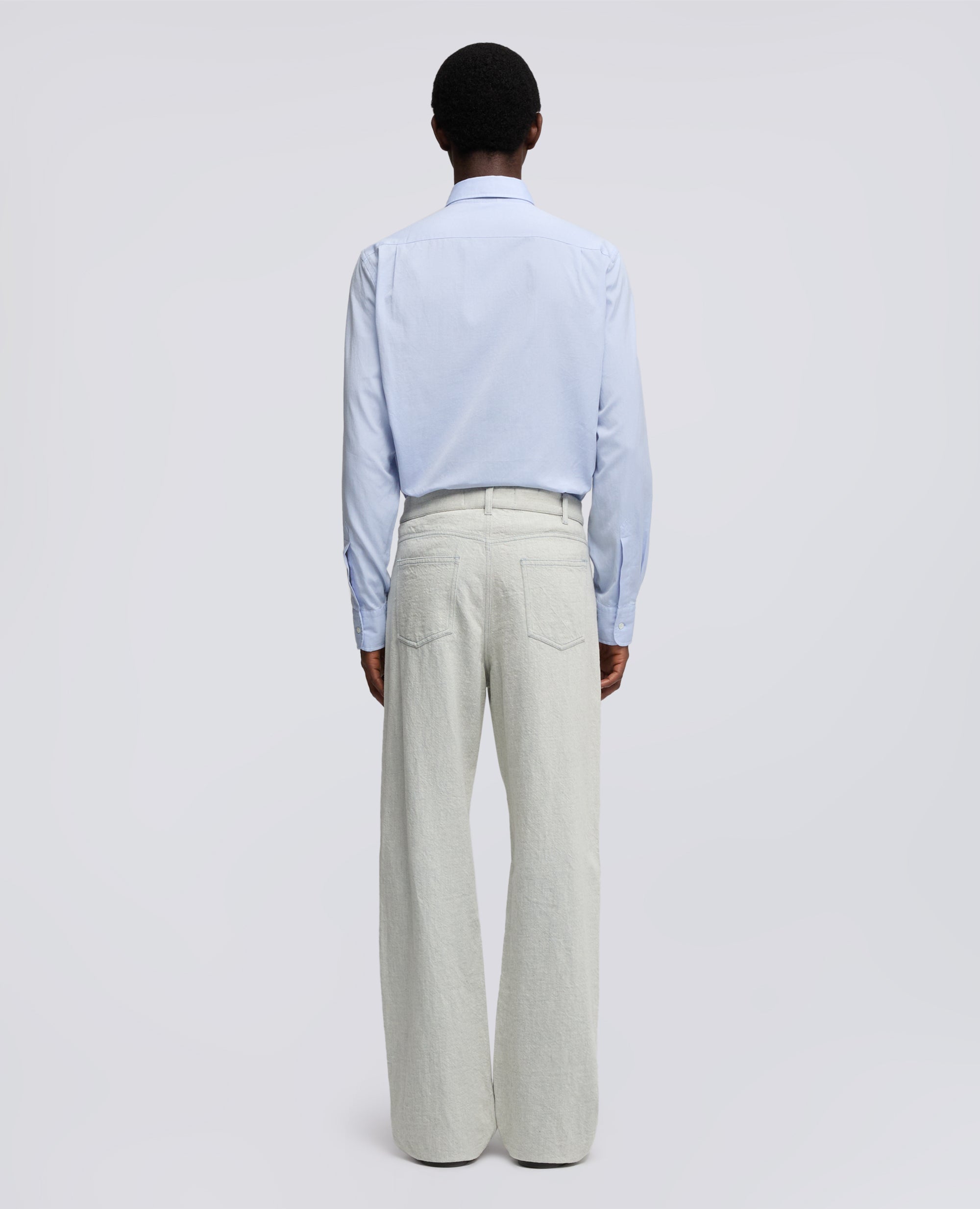 PANTALONE IN DENIM DI COTONE - GRIGIO - ASPESI