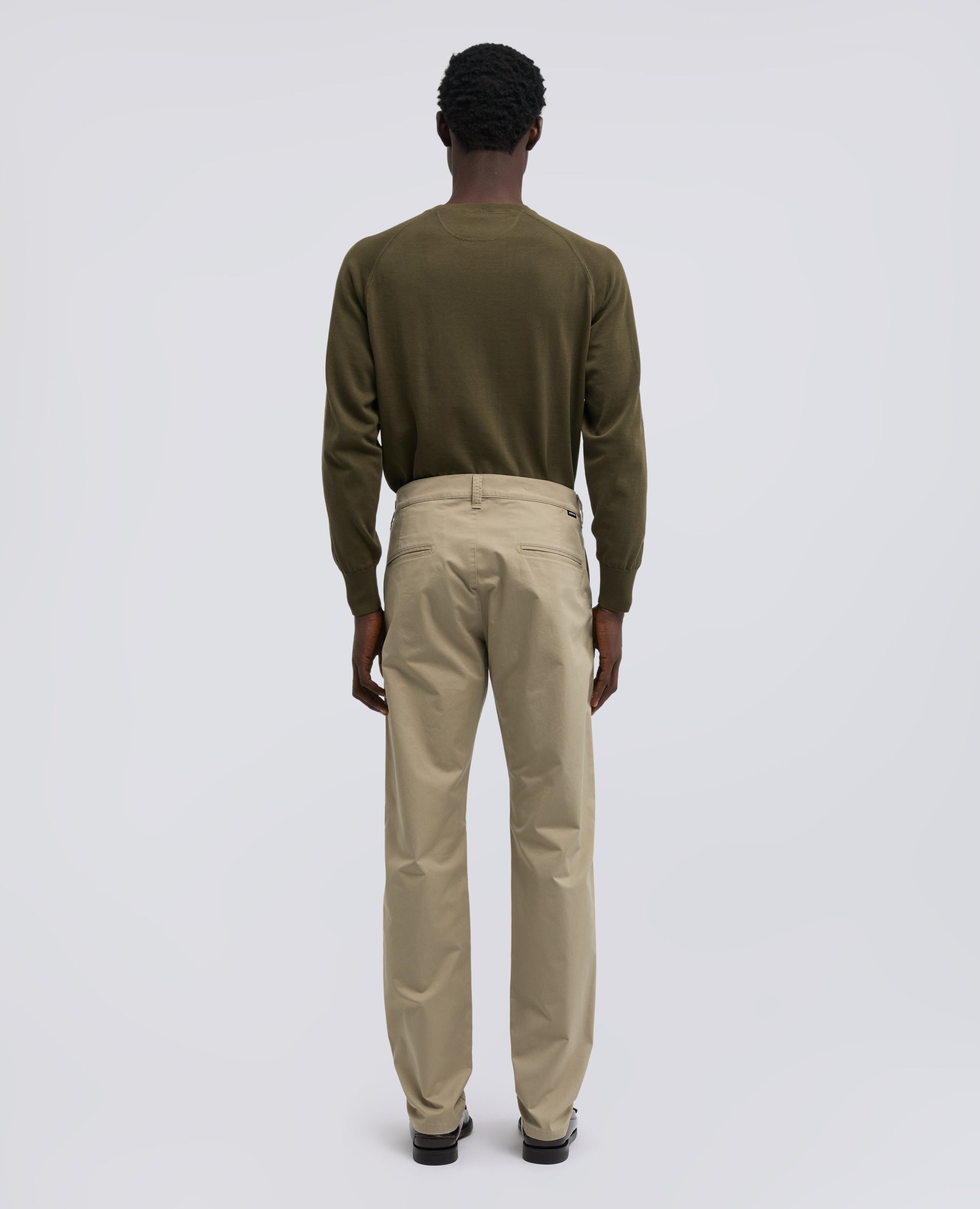 PANTALONE IN TWILL DI COTONE STRETCH - BEIGE - ASPESI
