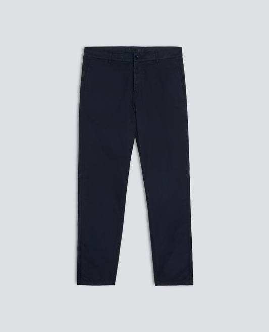 FUNCTIONAL POPLIN CHINO TROUSERS - BLU - ASPESI