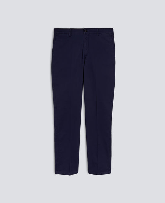 COTTON TWILL TROUSERS - BLU - ASPESI