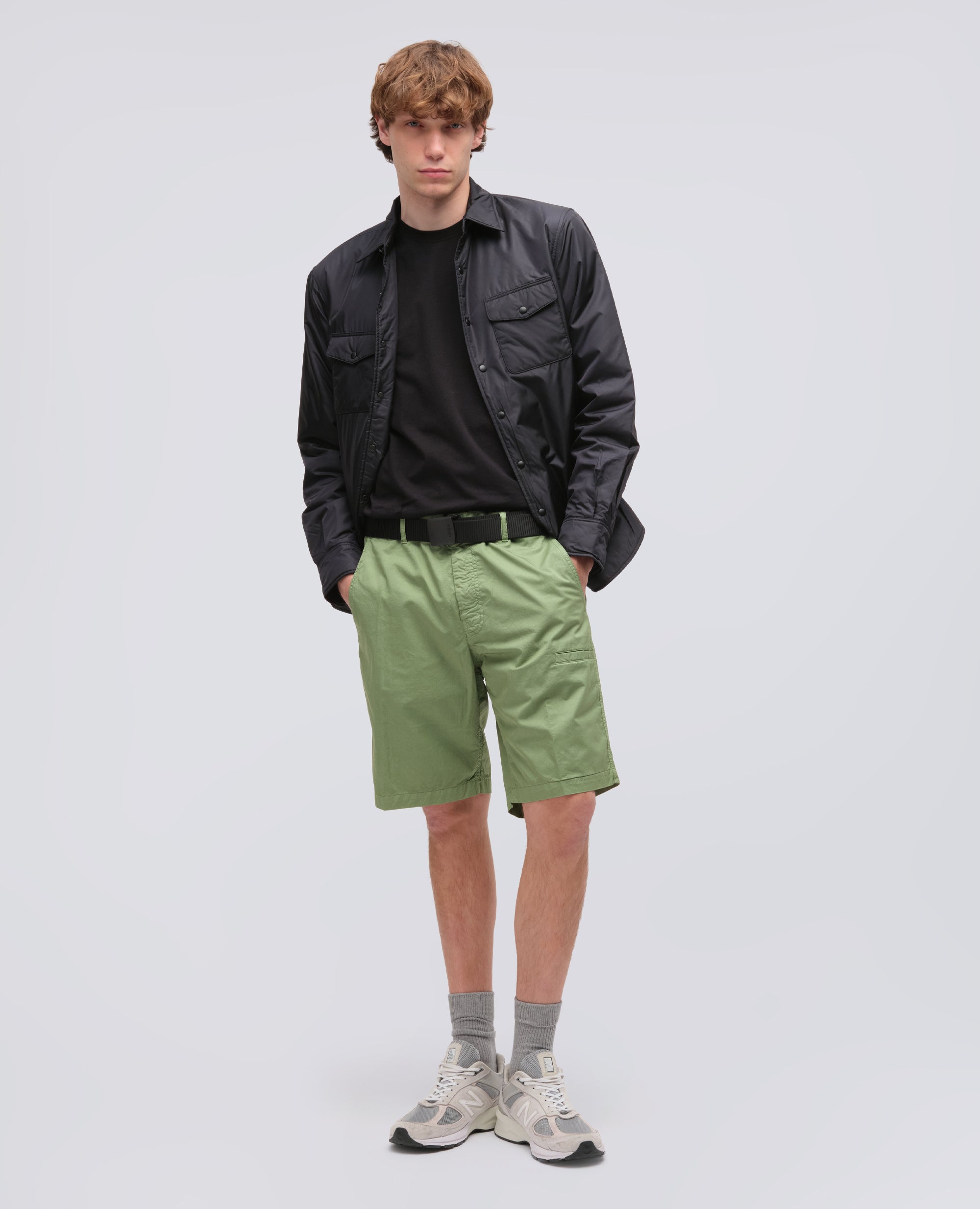 BERMUDA IN MICRO TWILL DI COTONE - VERDE - ASPESI