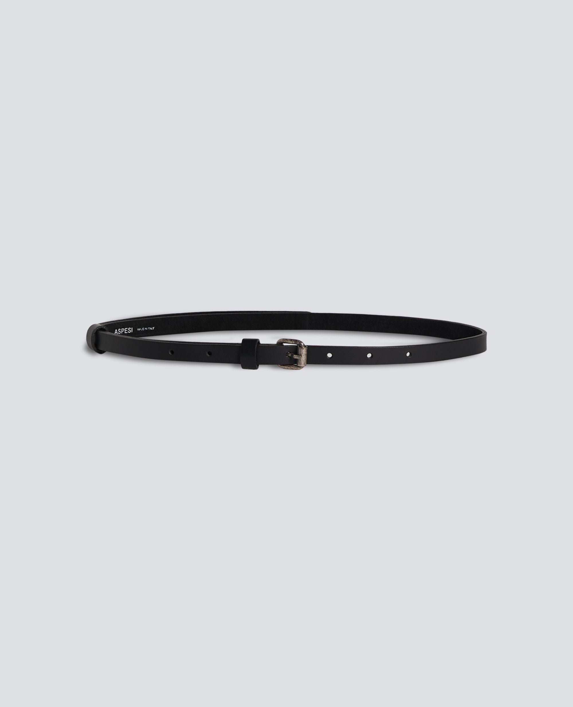 WOMEN'S LEATHER BELT - NERO - ASPESI