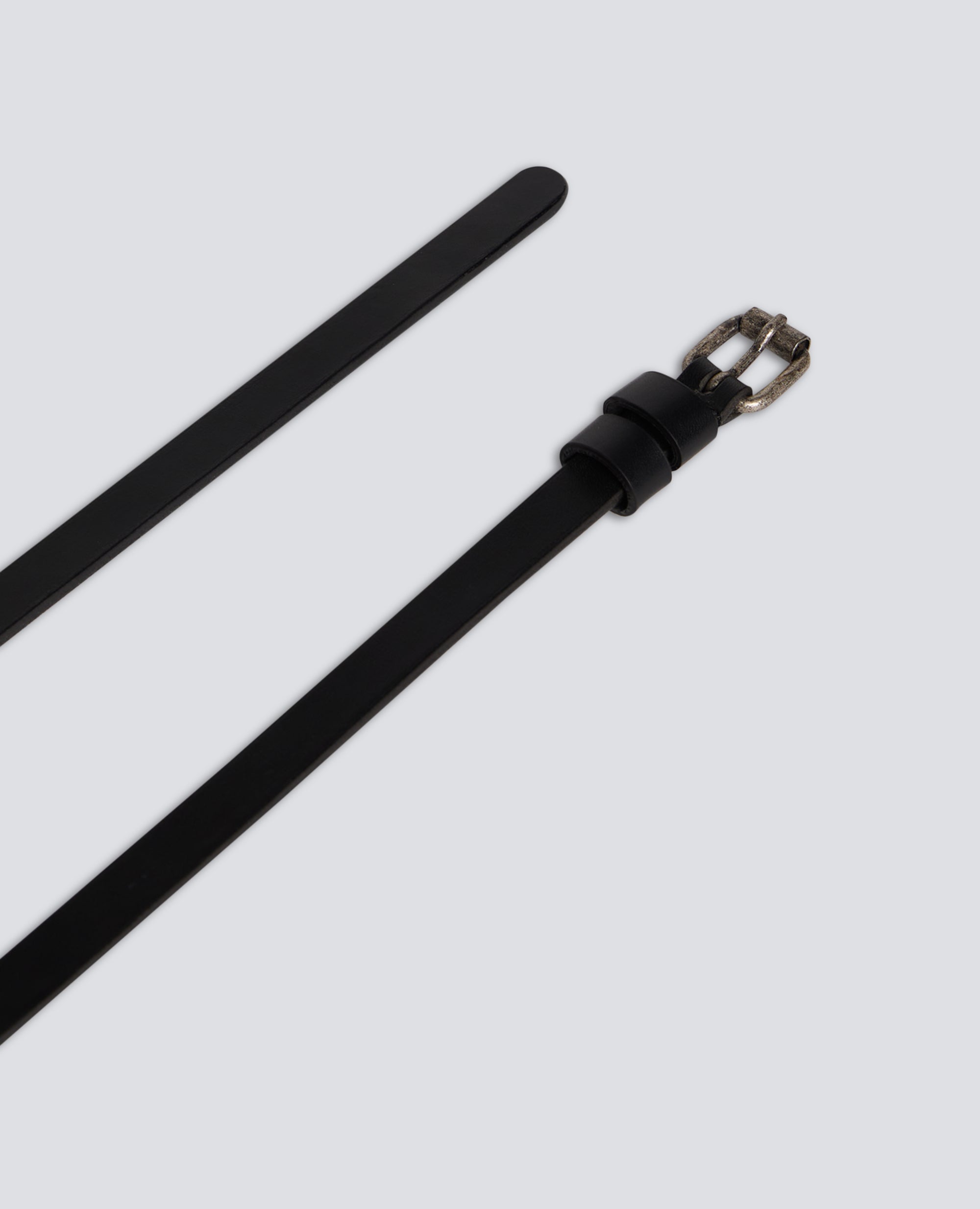 WOMEN'S LEATHER BELT - NERO - ASPESI
