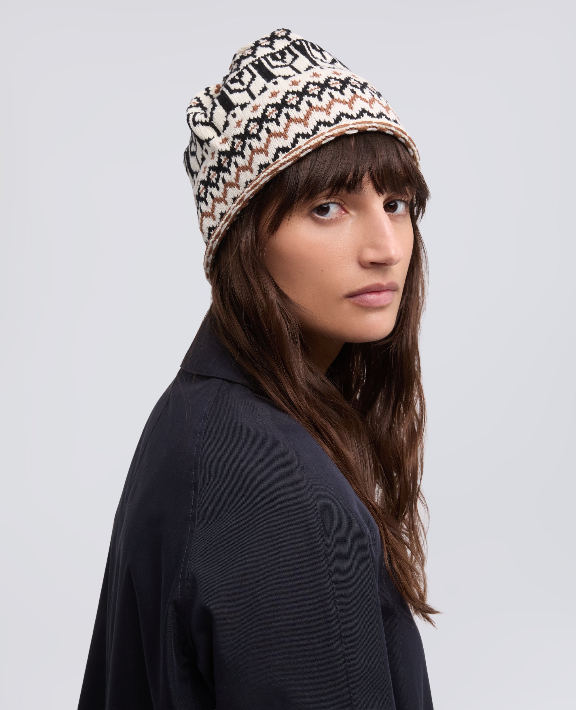 HUT AUS EINER MISCHUNG AUS BAUMWOLLE, HANF UND WOLLE - MULTICOLOR - ASPESI