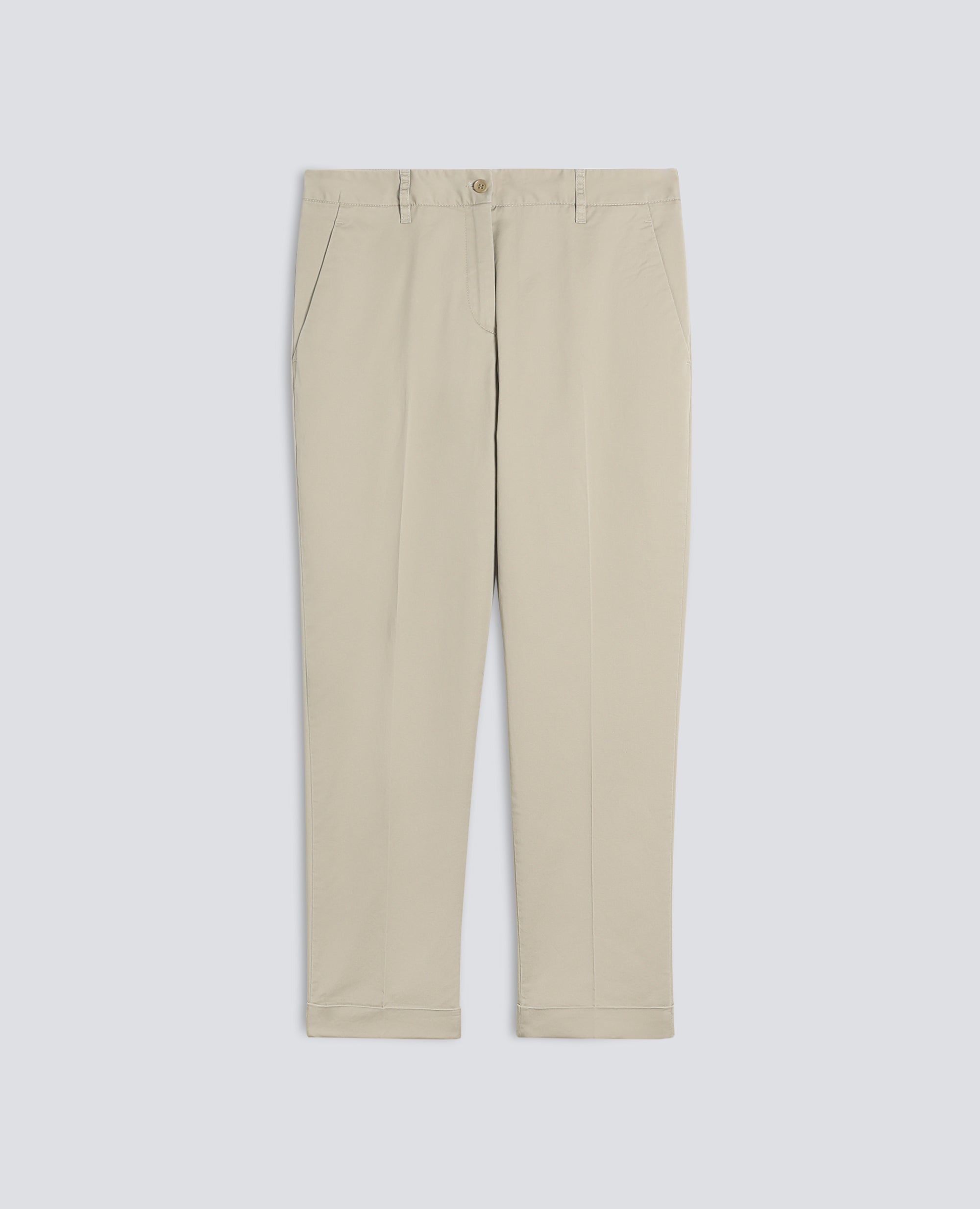 STRETCH-BAUMWOLL-KOPERHOSEN - BEIGE - ASPESI