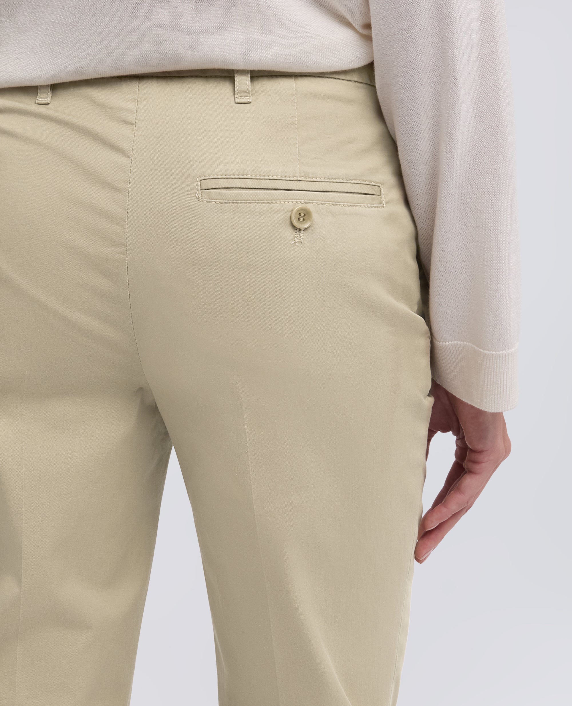 STRETCH-BAUMWOLL-KOPERHOSEN - BEIGE - ASPESI