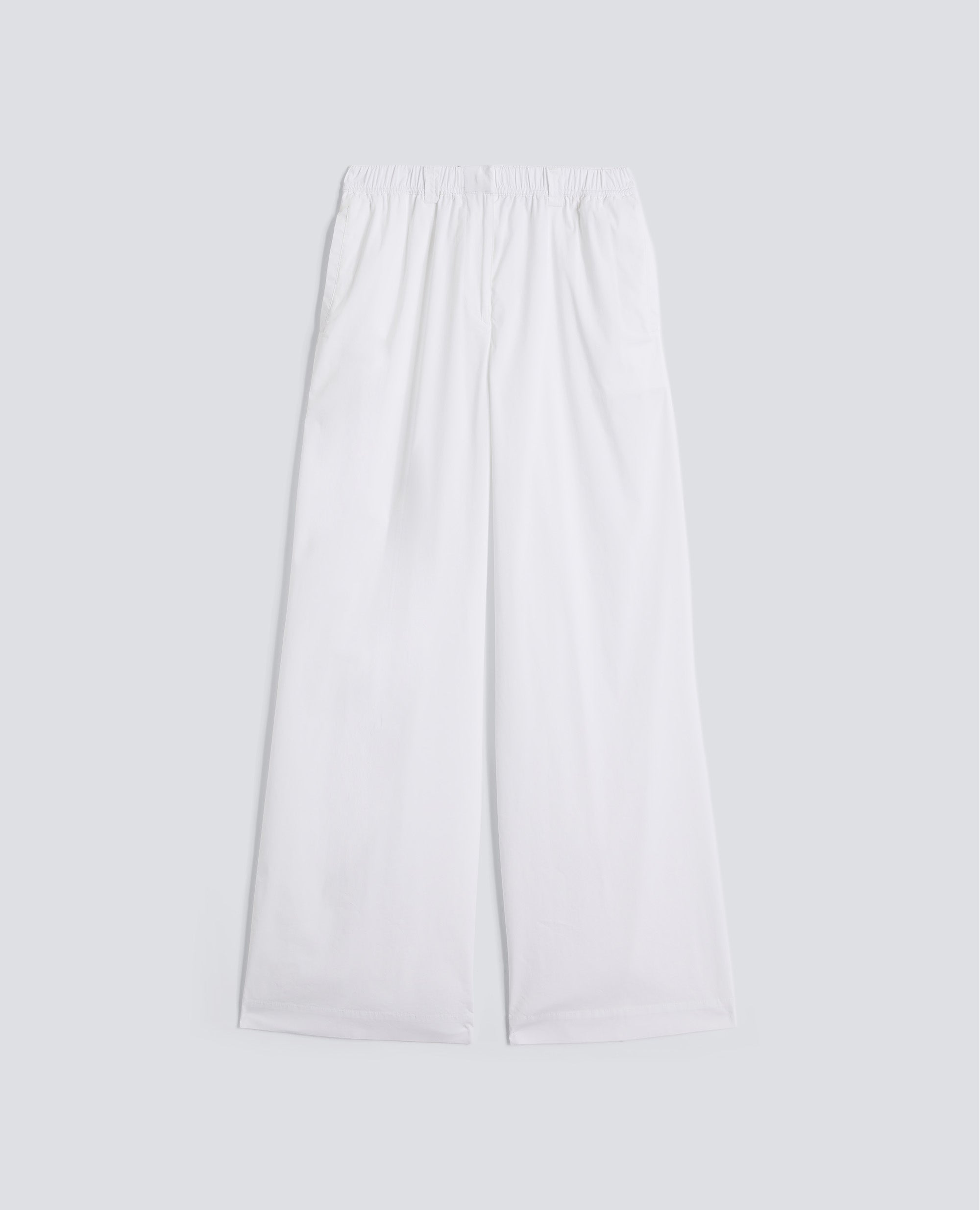 PANTALONE IN POPELINE DI COTONE  E NYLON STRETCH - BIANCO - ASPESI