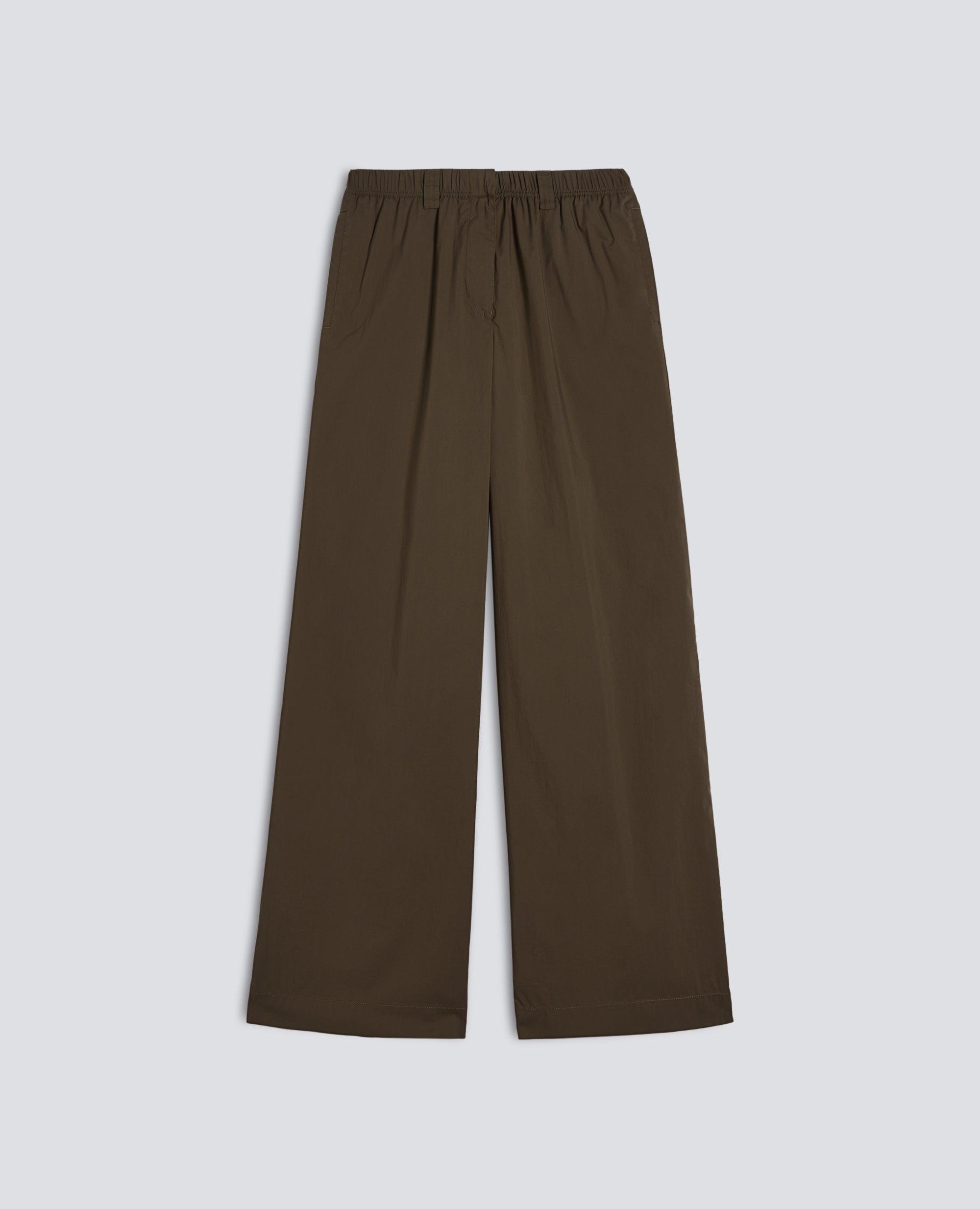 PANTALONE IN POPELINE DI COTONE  E NYLON STRETCH - VERDE - ASPESI