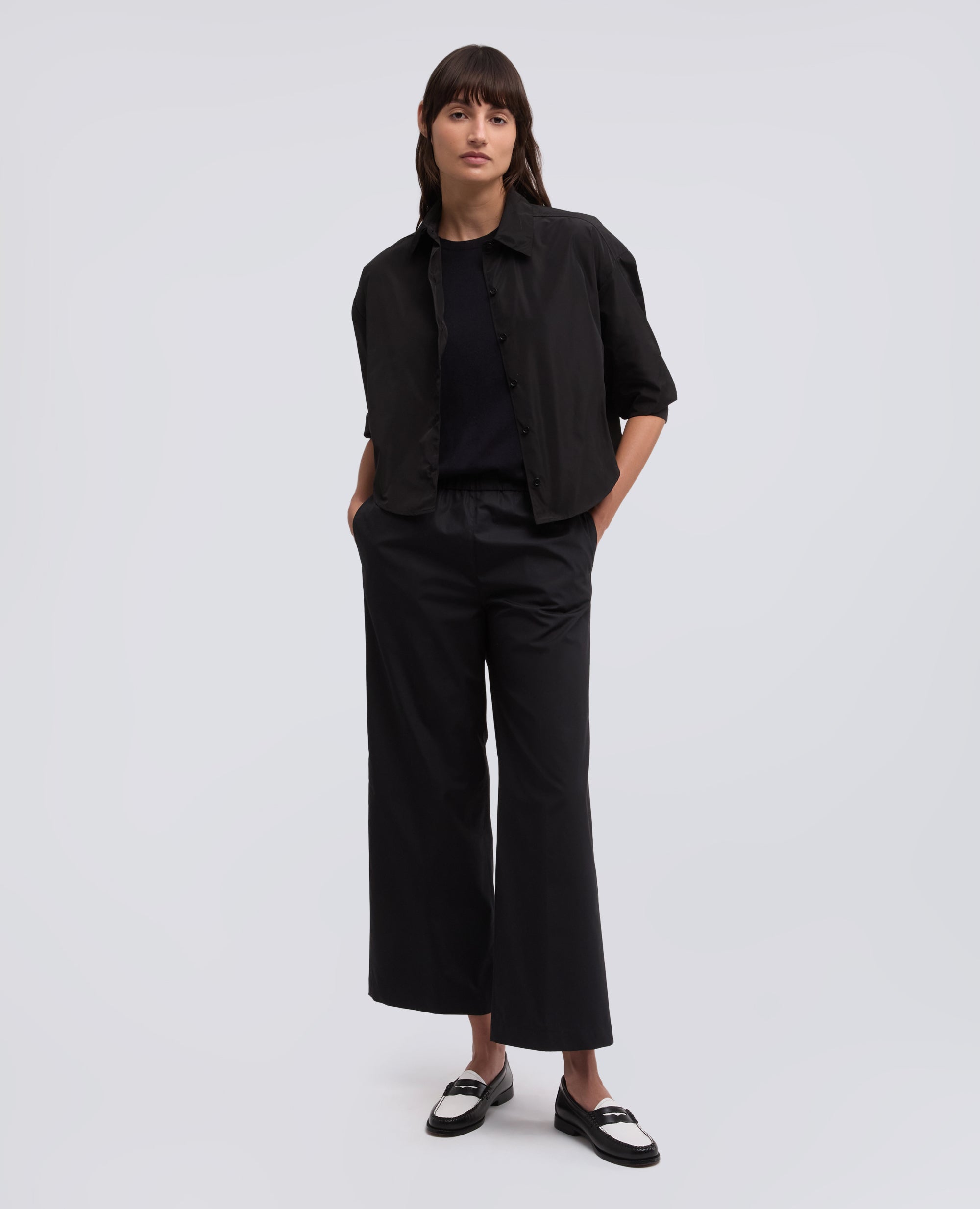 PANTALONES DE ALGODON POPLIN - NERO - ASPESI