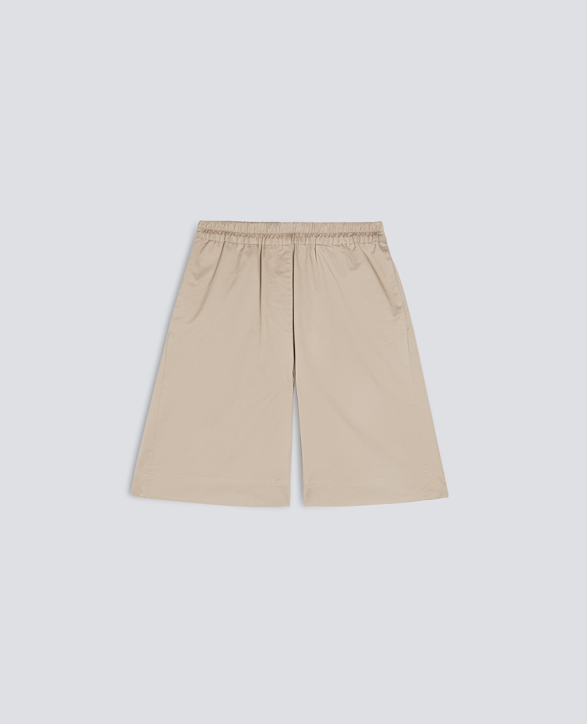 SHORT BERMUDA EN SERGE EN COTON EXTENSIBLE - BEIGE - ASPESI