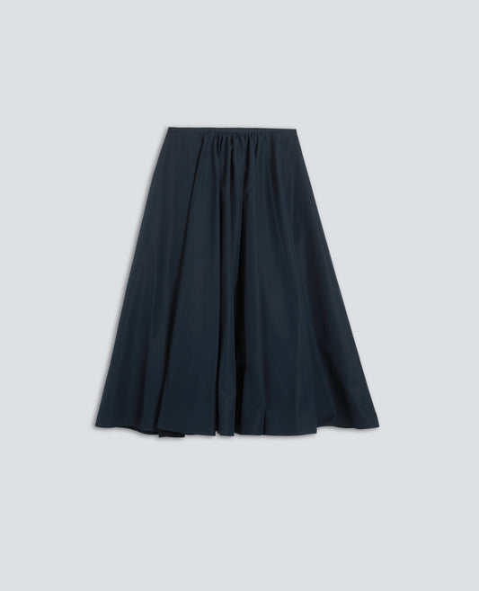 GONNA IN POPELINE COTONE - BLU - ASPESI