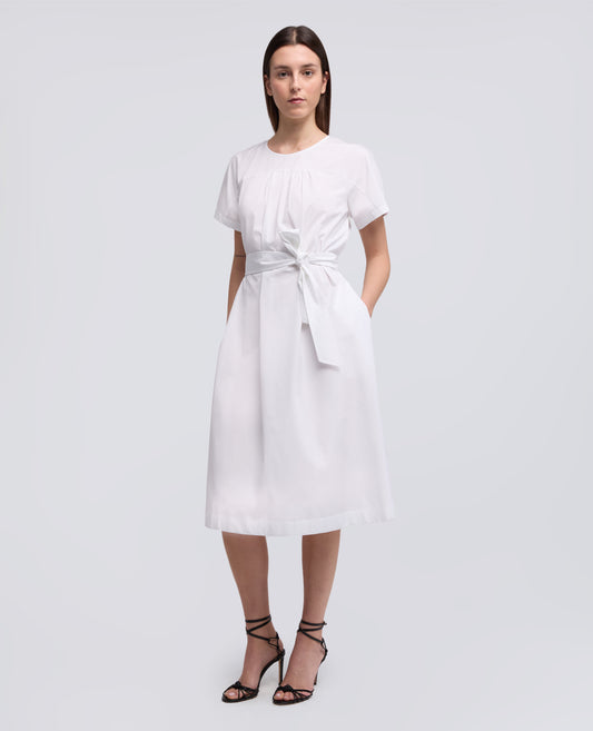 COTTON POPLIN DRESS - BIANCO - ASPESI