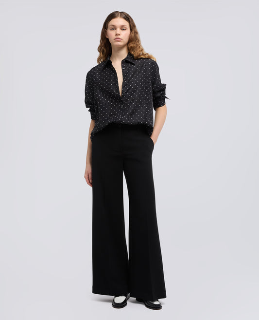 CHEMISE EN SOIE HABUTAI APOIS - NERO - ASPESI