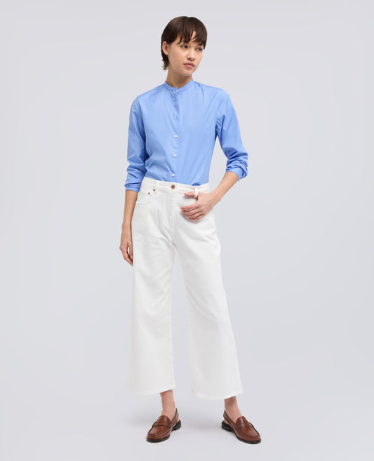 CLASSIC COTTON POPLIN SHIRT - AZZURRO - ASPESI