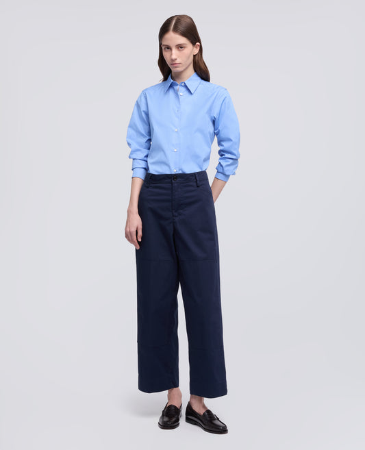 CAMICIA IN POPELINE DI COTONE - AZZURRO - ASPESI
