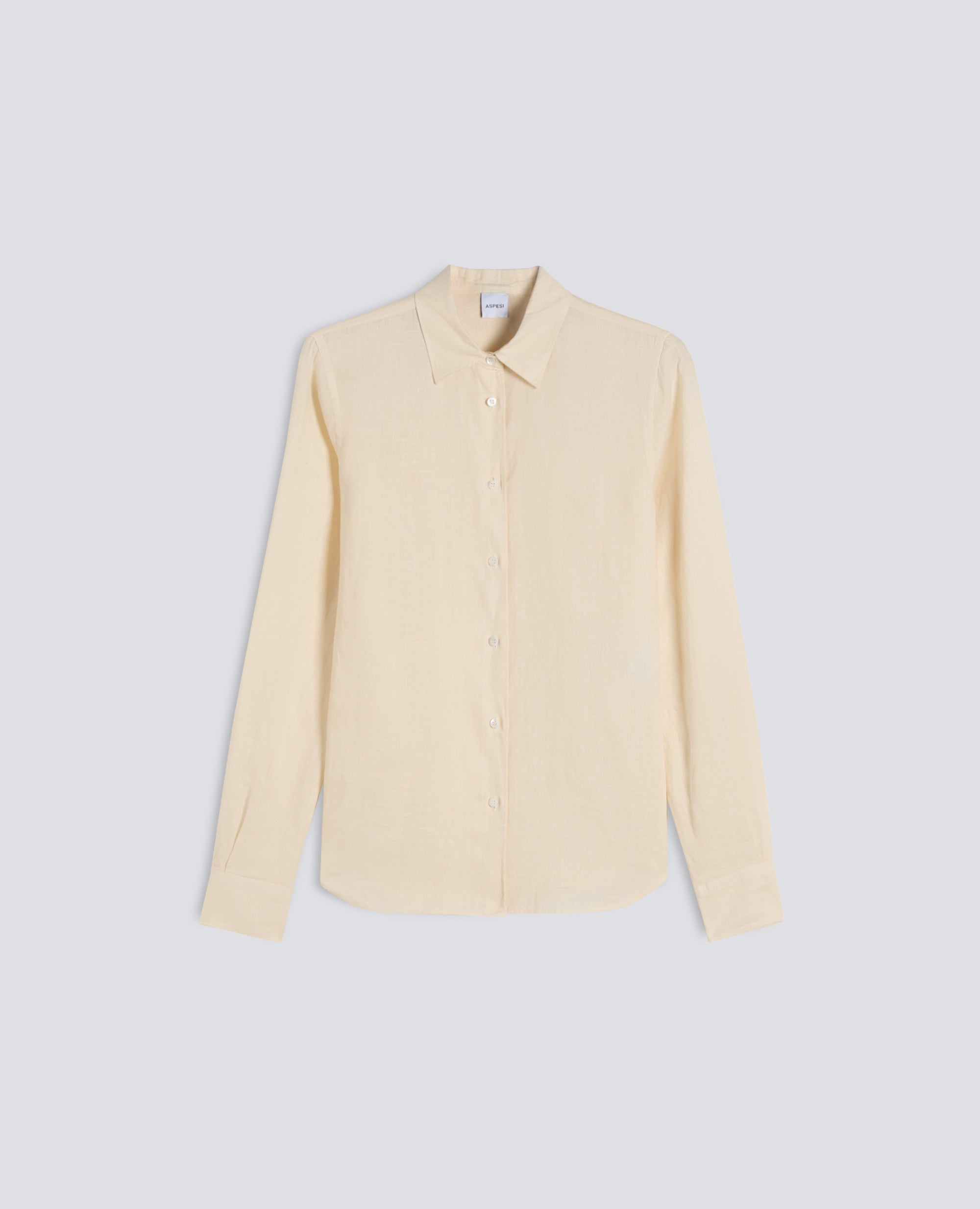 CAMICIA CLASSICA IN LINO LEGGERO TINTO CAPO - NATURALE - ASPESI