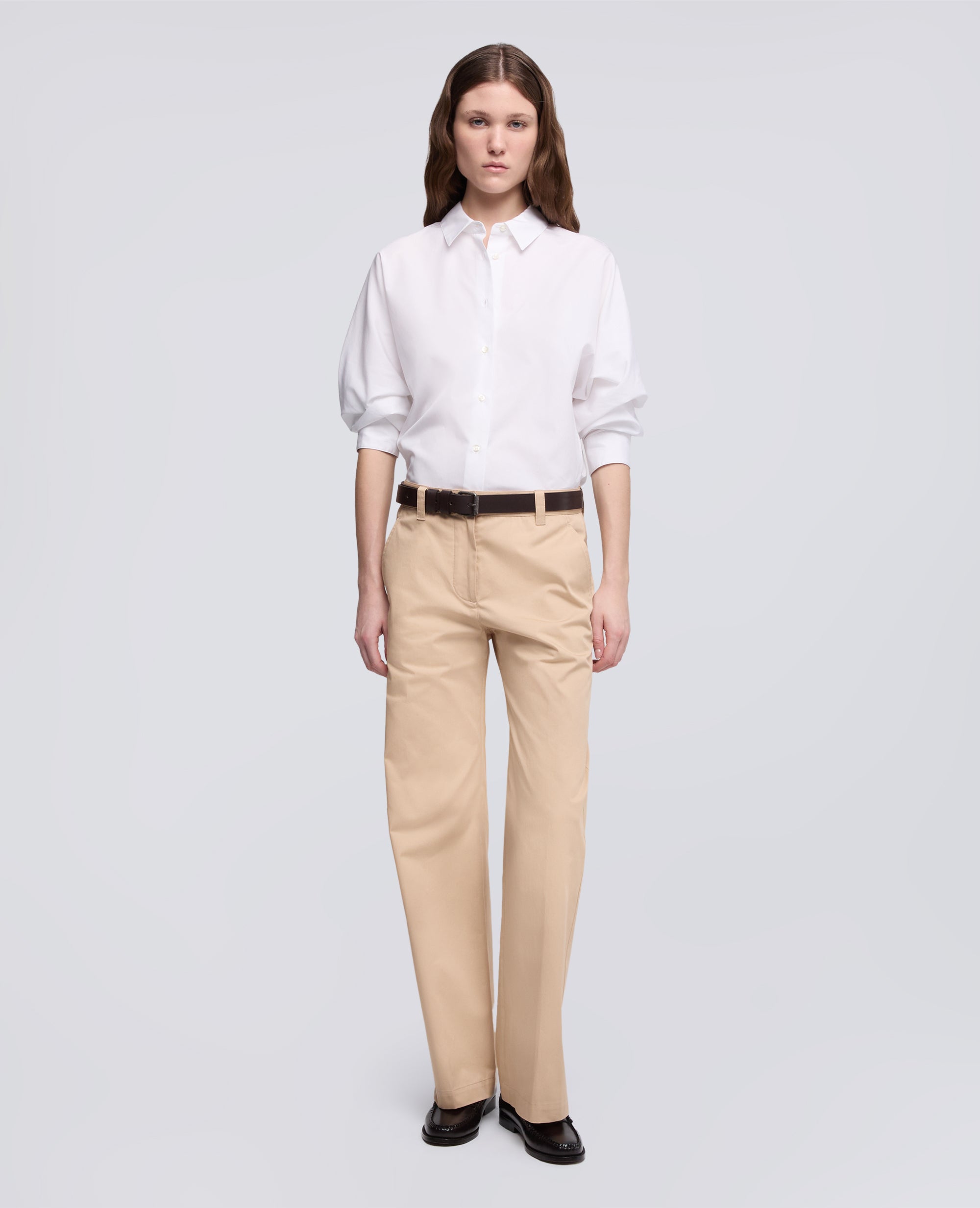 CAMISA DE ALGODON POPELINA - BIANCO - ASPESI