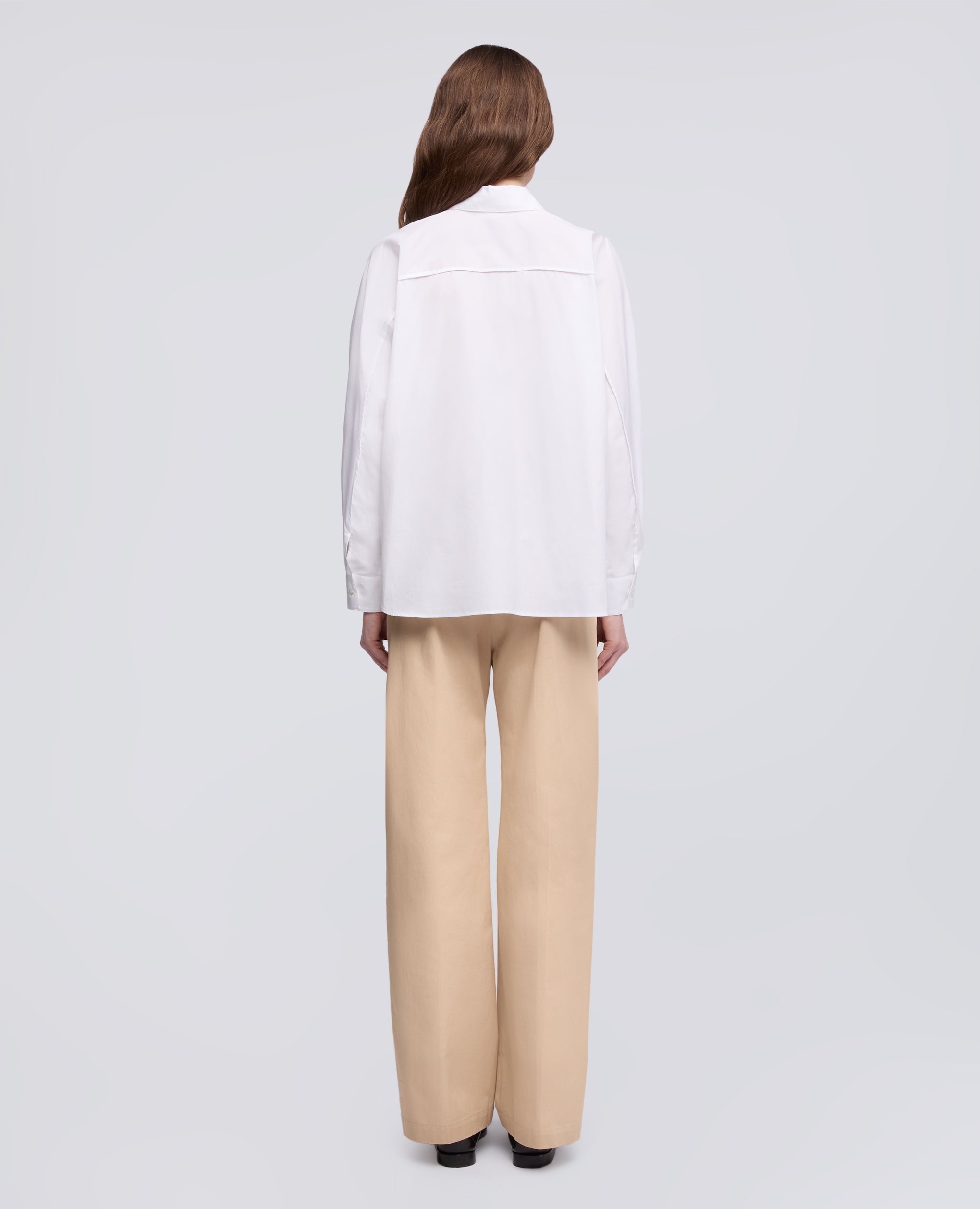 CAMISA DE ALGODON POPELINA - BIANCO - ASPESI