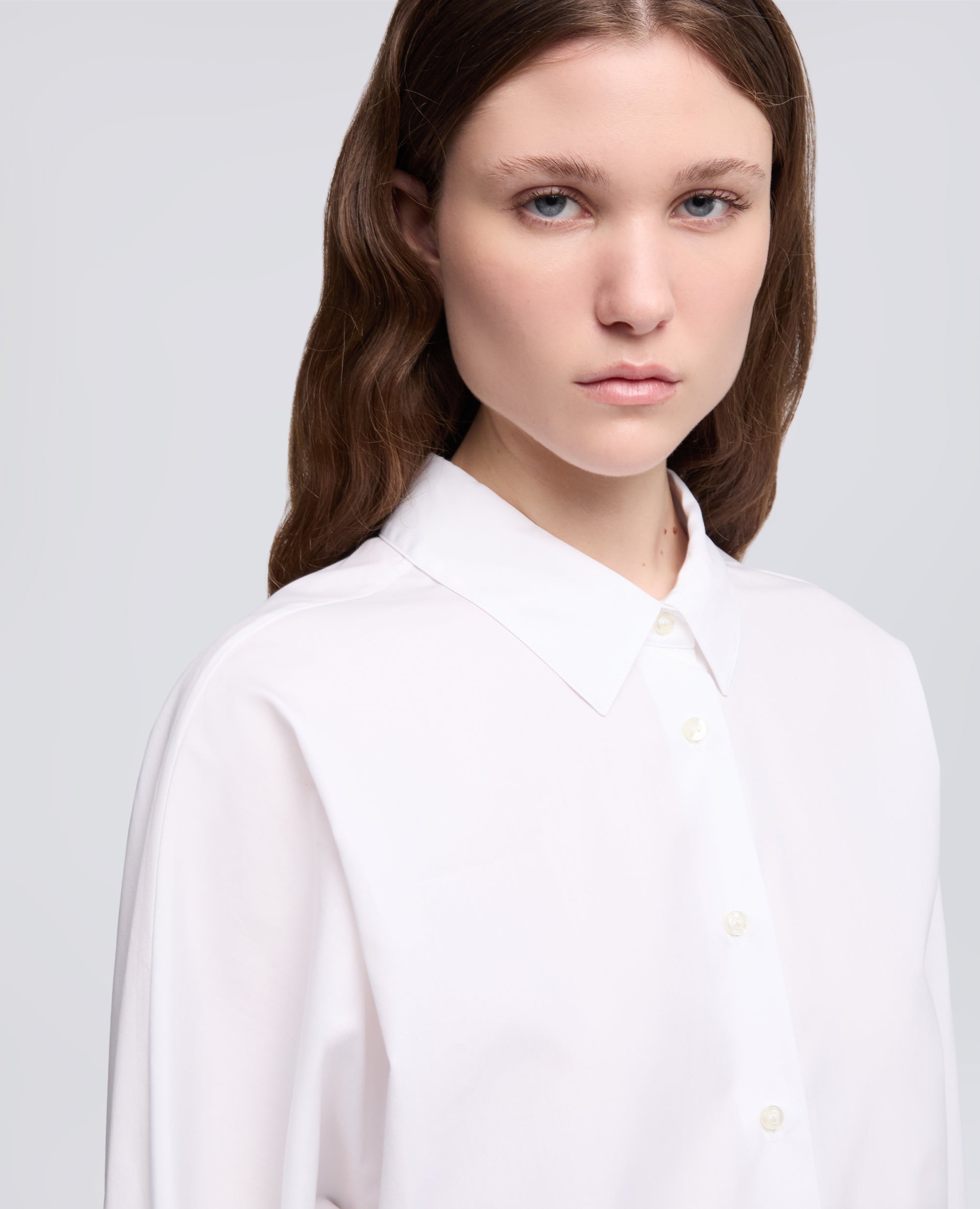 CAMISA DE ALGODON POPELINA - BIANCO - ASPESI