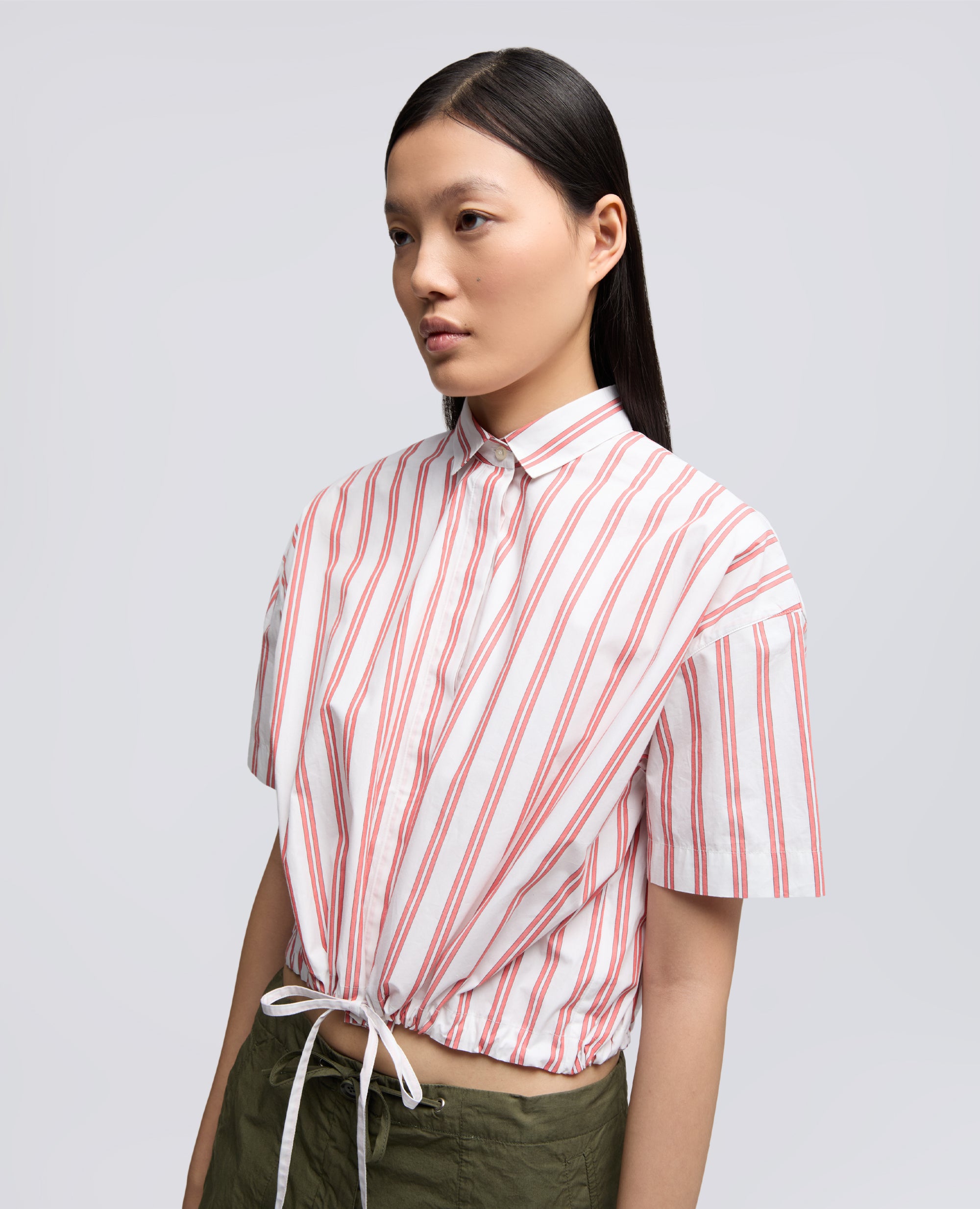 CAMISA DE ALGODON POPELINA - ROSSO - ASPESI