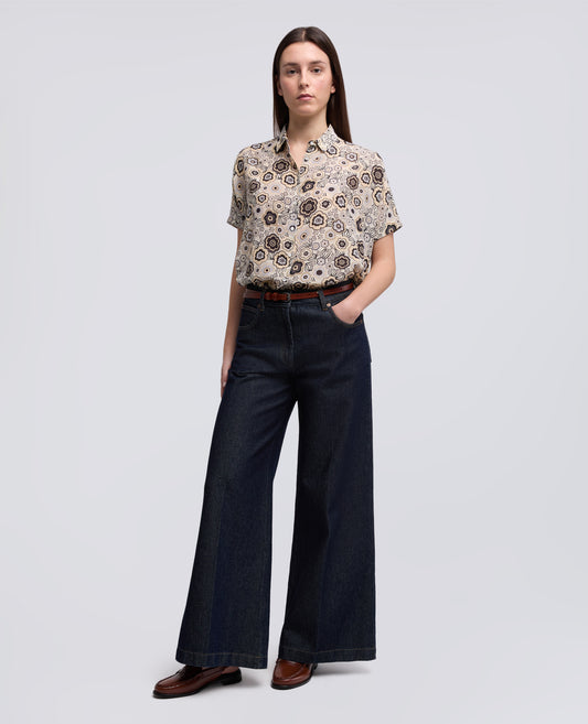 CHEMISE EN CREPE DE CHINE EN SOIE - MULTICOLOR - ASPESI