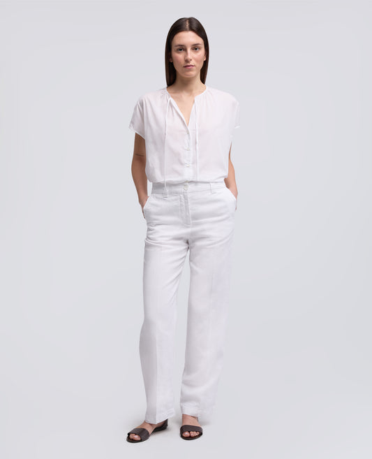 CAMISA DE MUSELINA DE ALGODON - BIANCO - ASPESI
