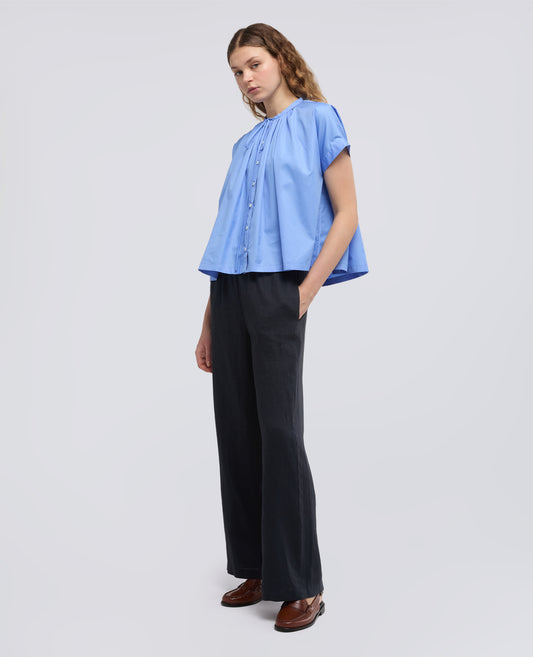 CAMICIA IN POPELINE DI COTONE - AZZURRO - ASPESI