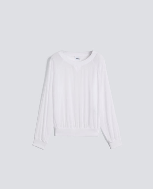 BLUSA VOILE DE ALGODON TENIDA CON PRENDAS - BIANCO - ASPESI