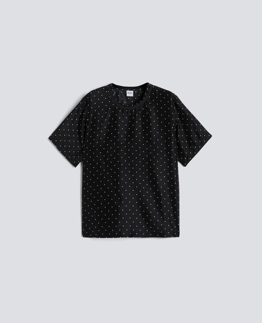 T-SHIRT IN HABUTAI DI SETA - NERO - ASPESI